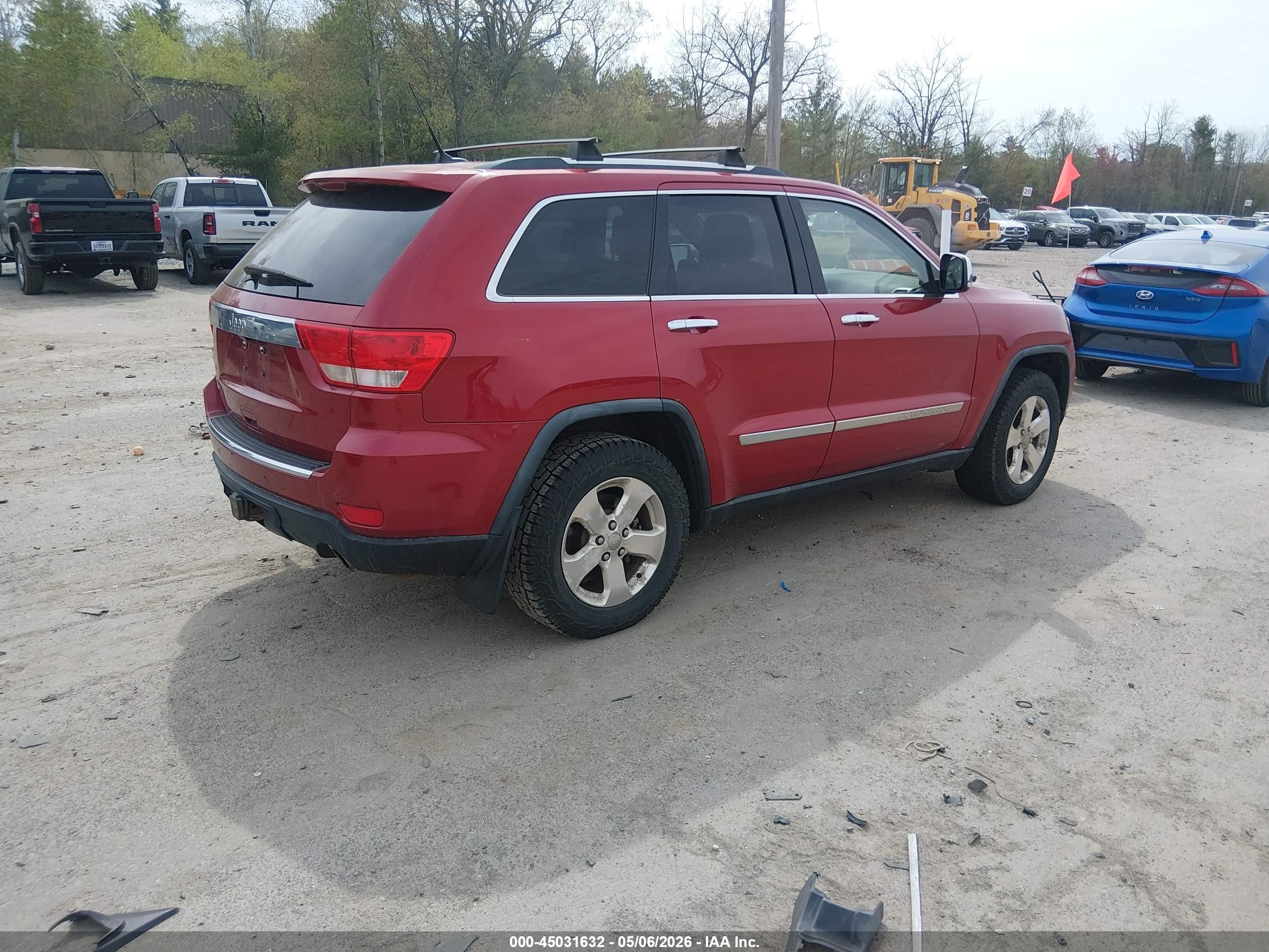 2011 Jeep Grand Cherokee Limited Red vin: 1J4RR5GT6BC522038