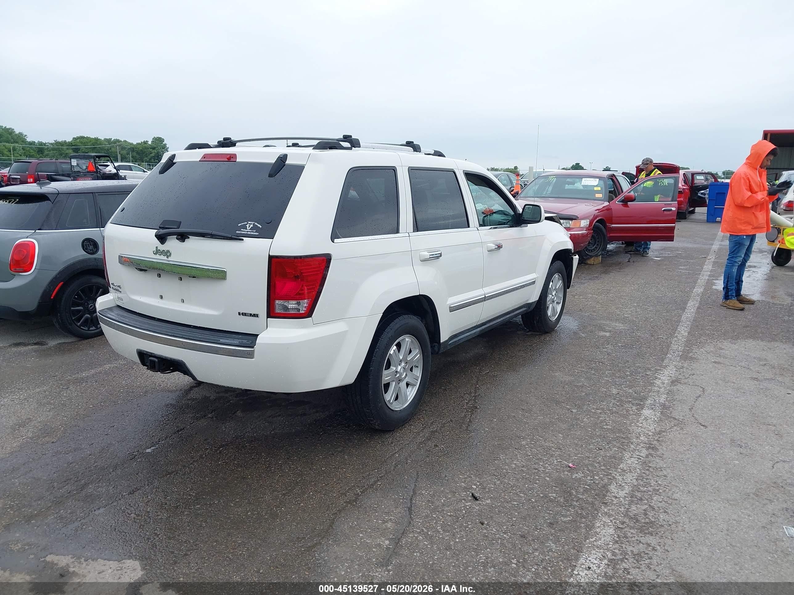 2010 Jeep Grand Cherokee Limited White vin: 1J4RR5GT7AC140521