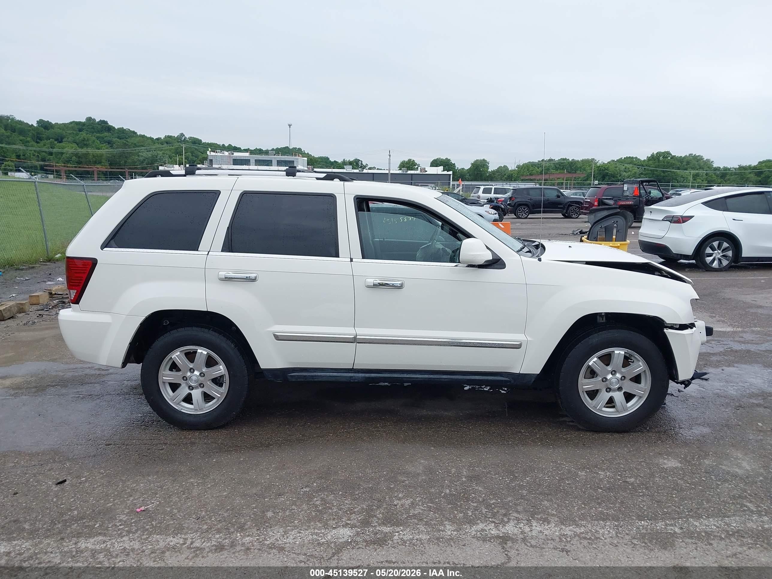 2010 Jeep Grand Cherokee Limited White vin: 1J4RR5GT7AC140521