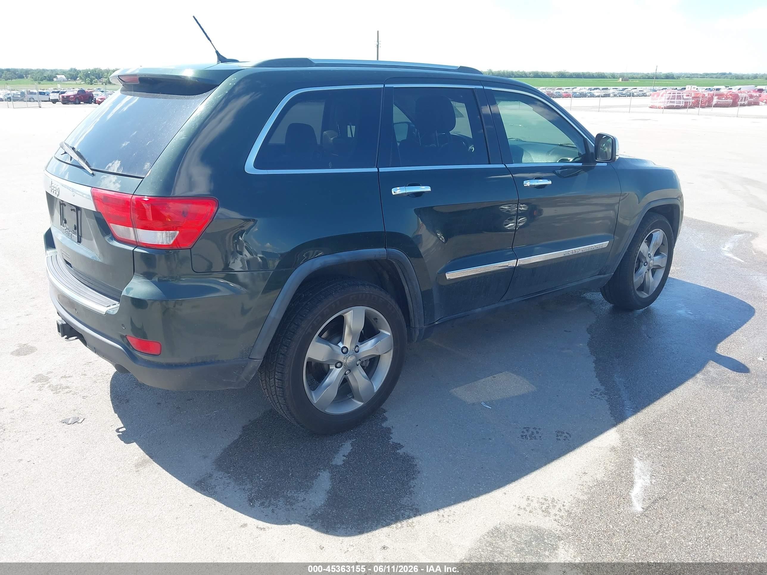2011 Jeep Grand Cherokee Limited Green vin: 1J4RR5GT7BC547076