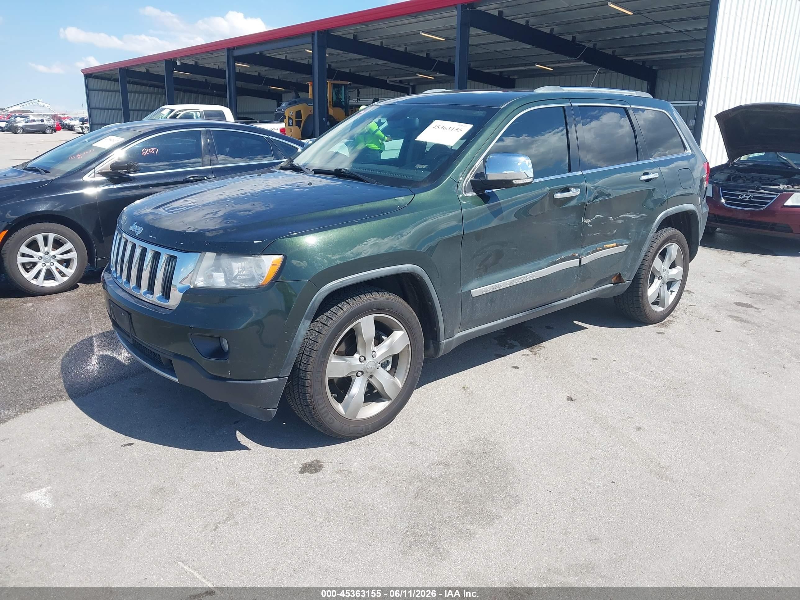 2011 Jeep Grand Cherokee Limited Green vin: 1J4RR5GT7BC547076