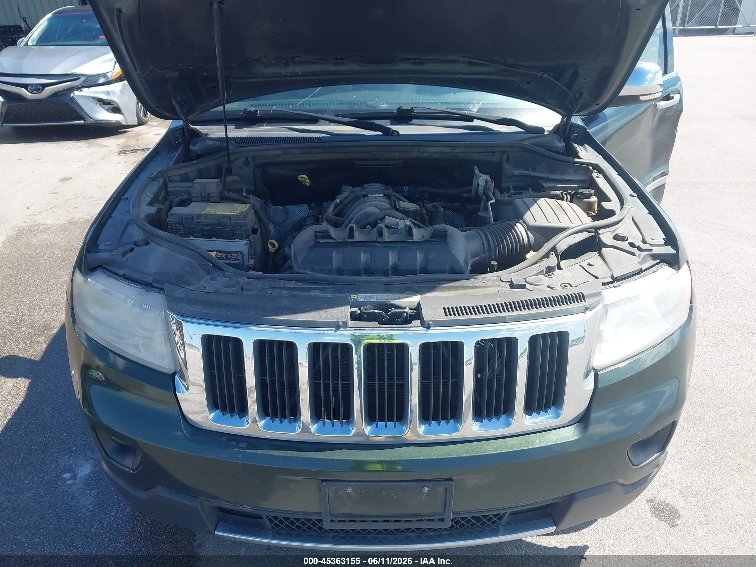 2011 Jeep Grand Cherokee Limited Green vin: 1J4RR5GT7BC547076