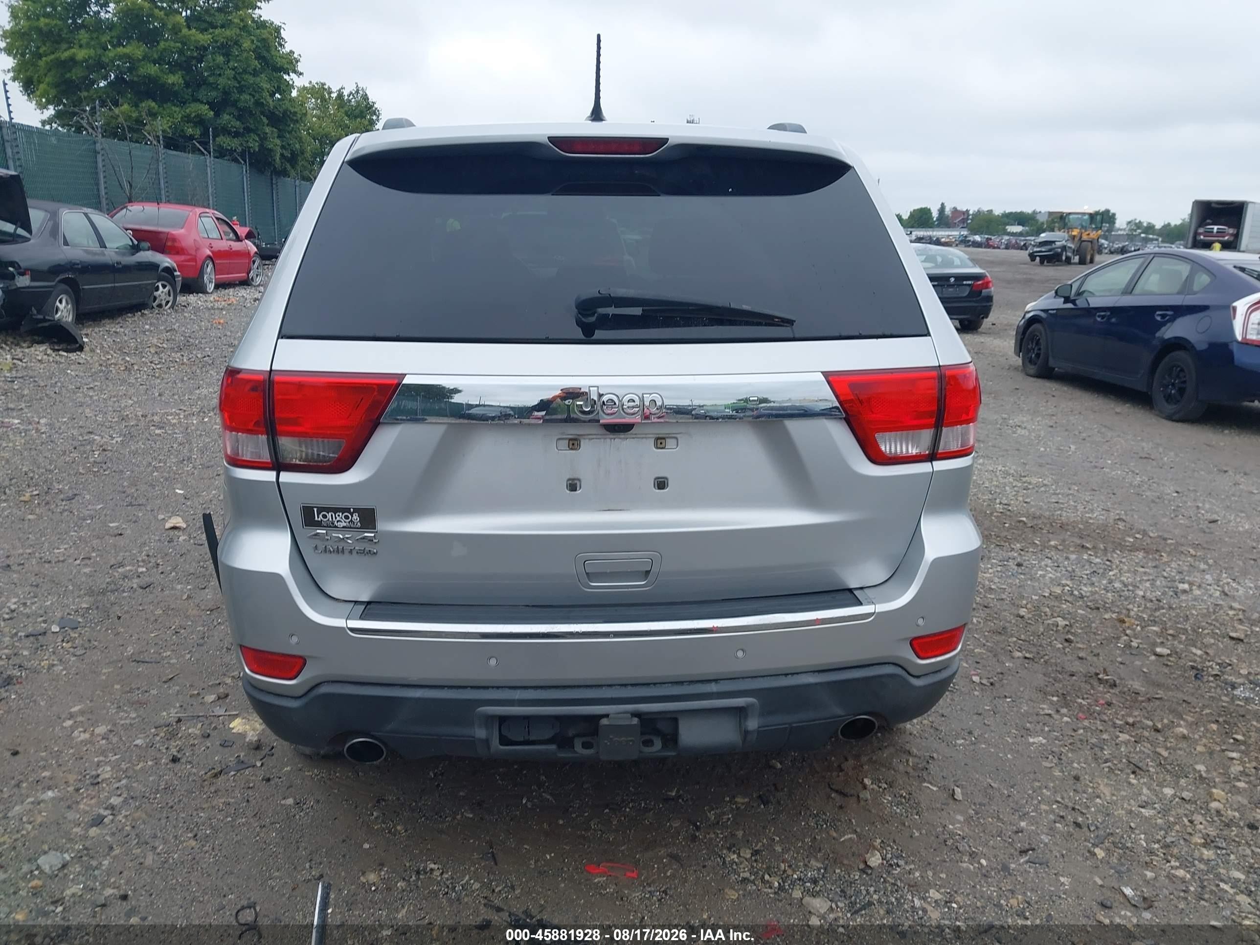 2011 Jeep Grand Cherokee Limited Silver vin: 1J4RR5GT7BC552004