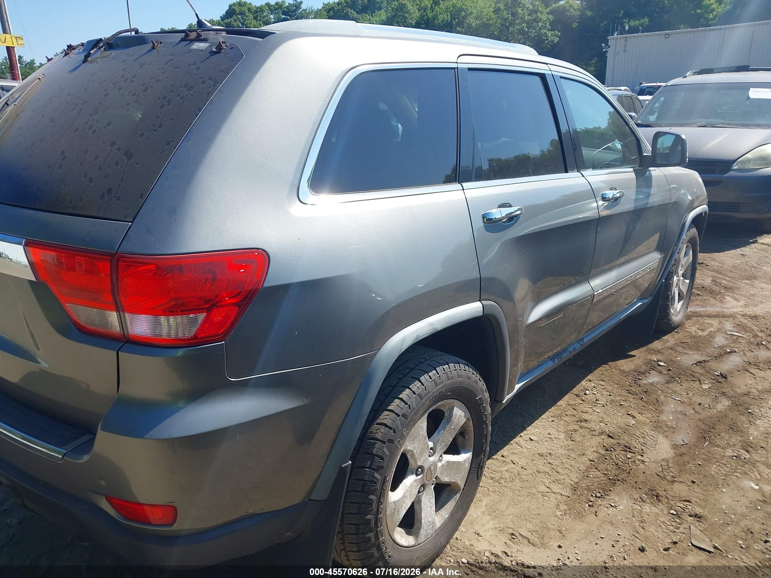 2011 Jeep Grand Cherokee Limited Серый vin: 1J4RR5GT7BC574536