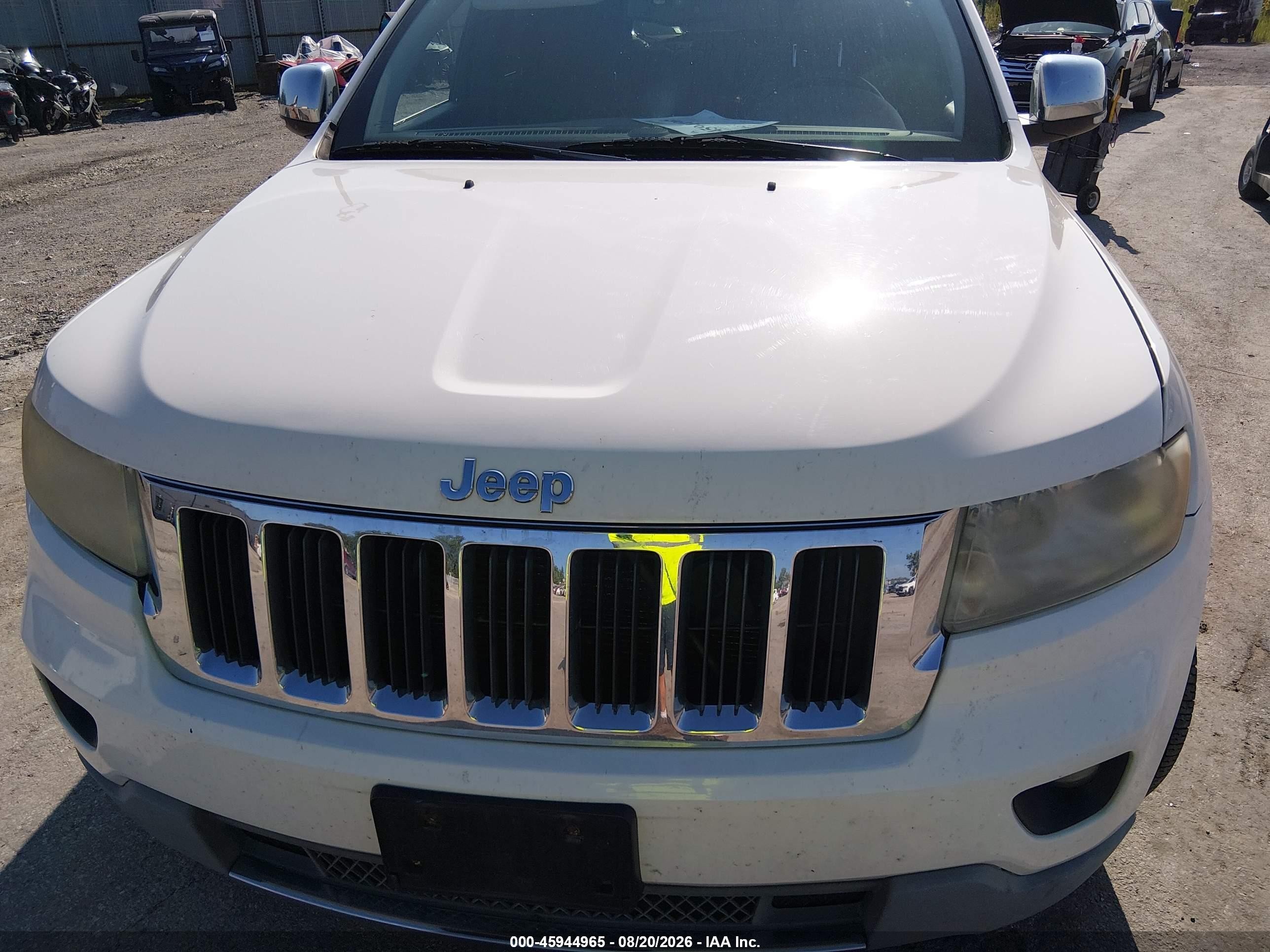 2011 Jeep Grand Cherokee Limited Белый vin: 1J4RR5GT8BC527564