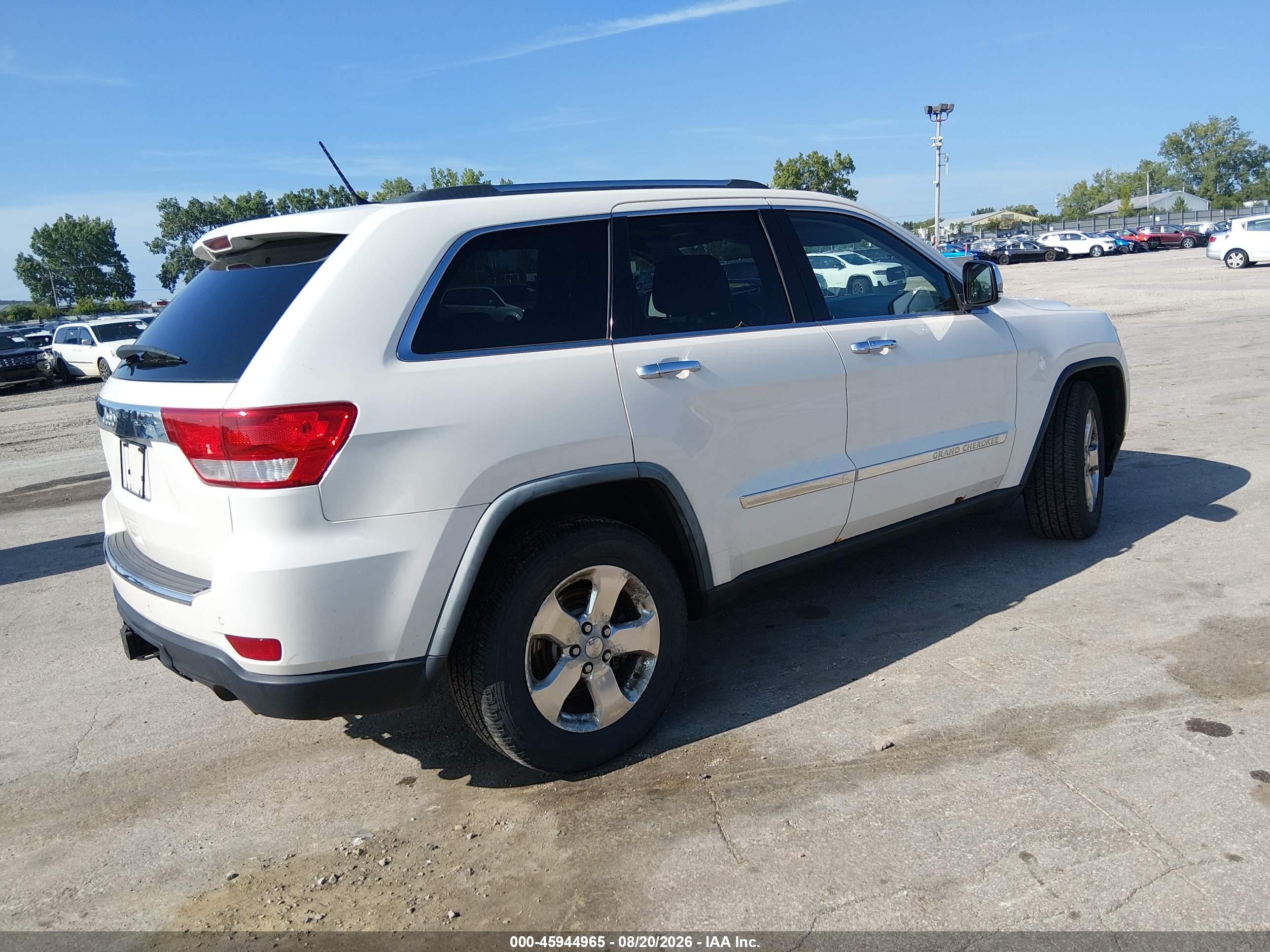 2011 Jeep Grand Cherokee Limited Белый vin: 1J4RR5GT8BC527564