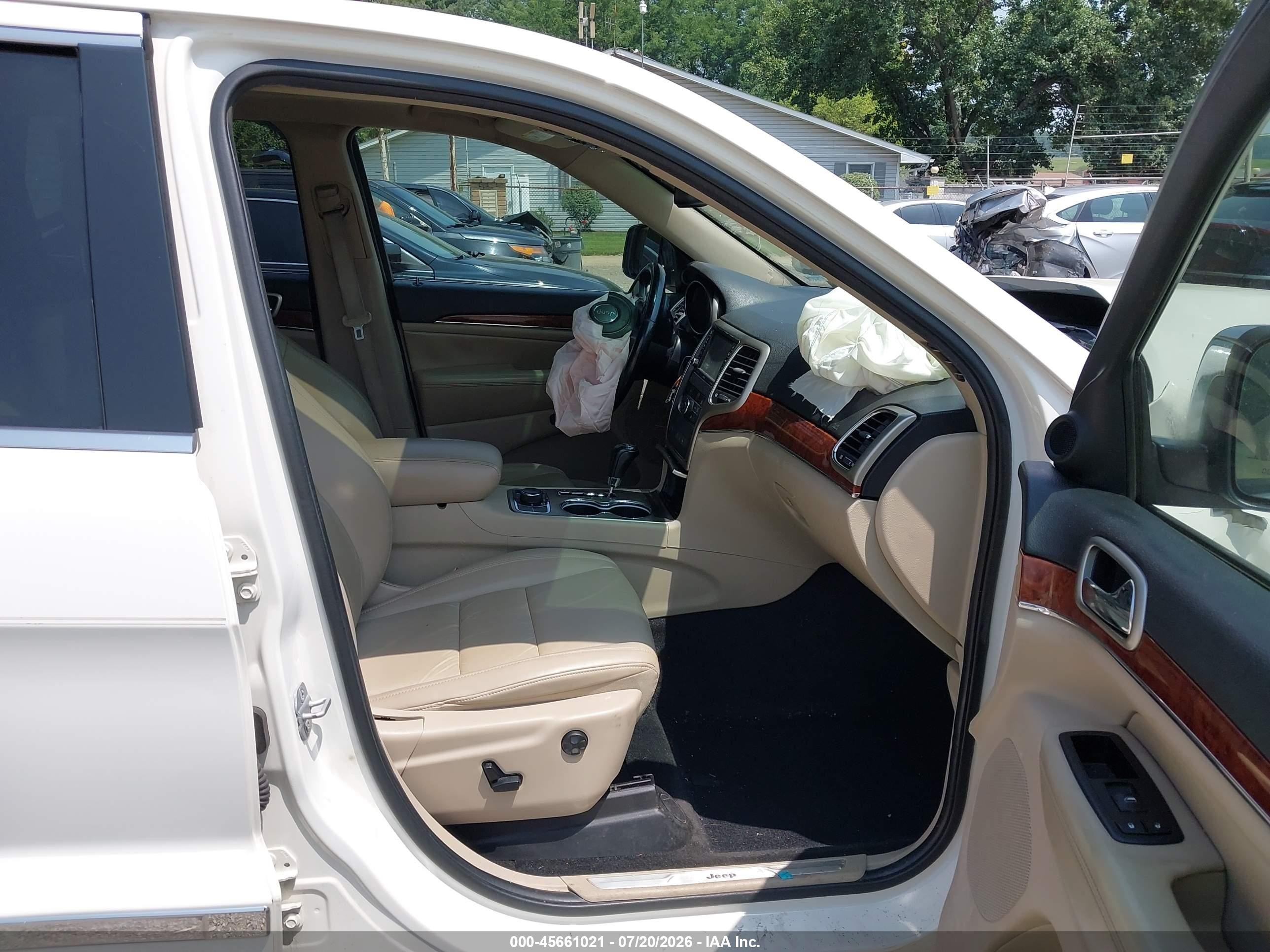 2011 Jeep Grand Cherokee Limited White vin: 1J4RR5GT9BC526147