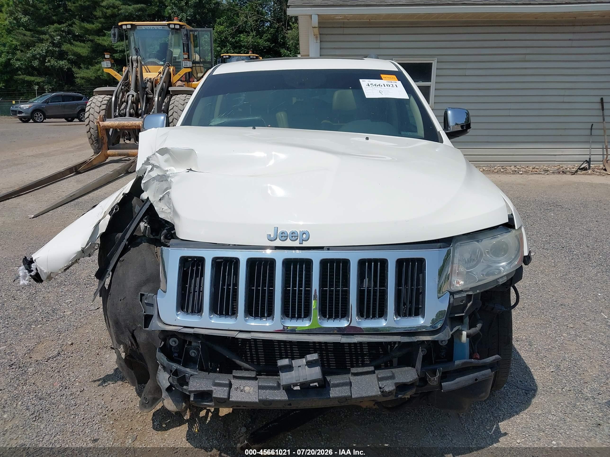 2011 Jeep Grand Cherokee Limited White vin: 1J4RR5GT9BC526147
