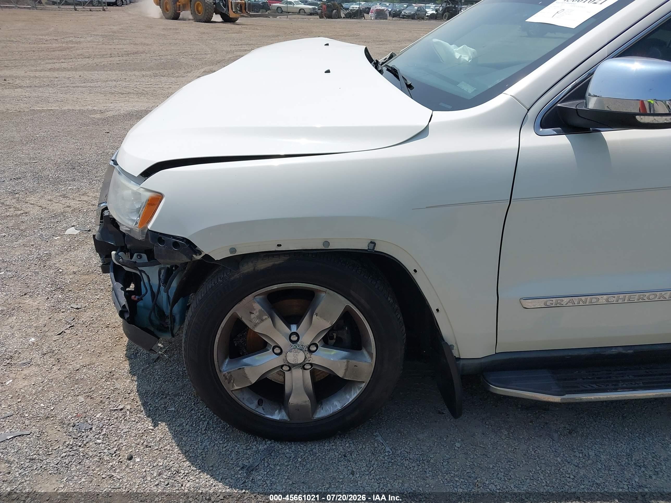 2011 Jeep Grand Cherokee Limited White vin: 1J4RR5GT9BC526147