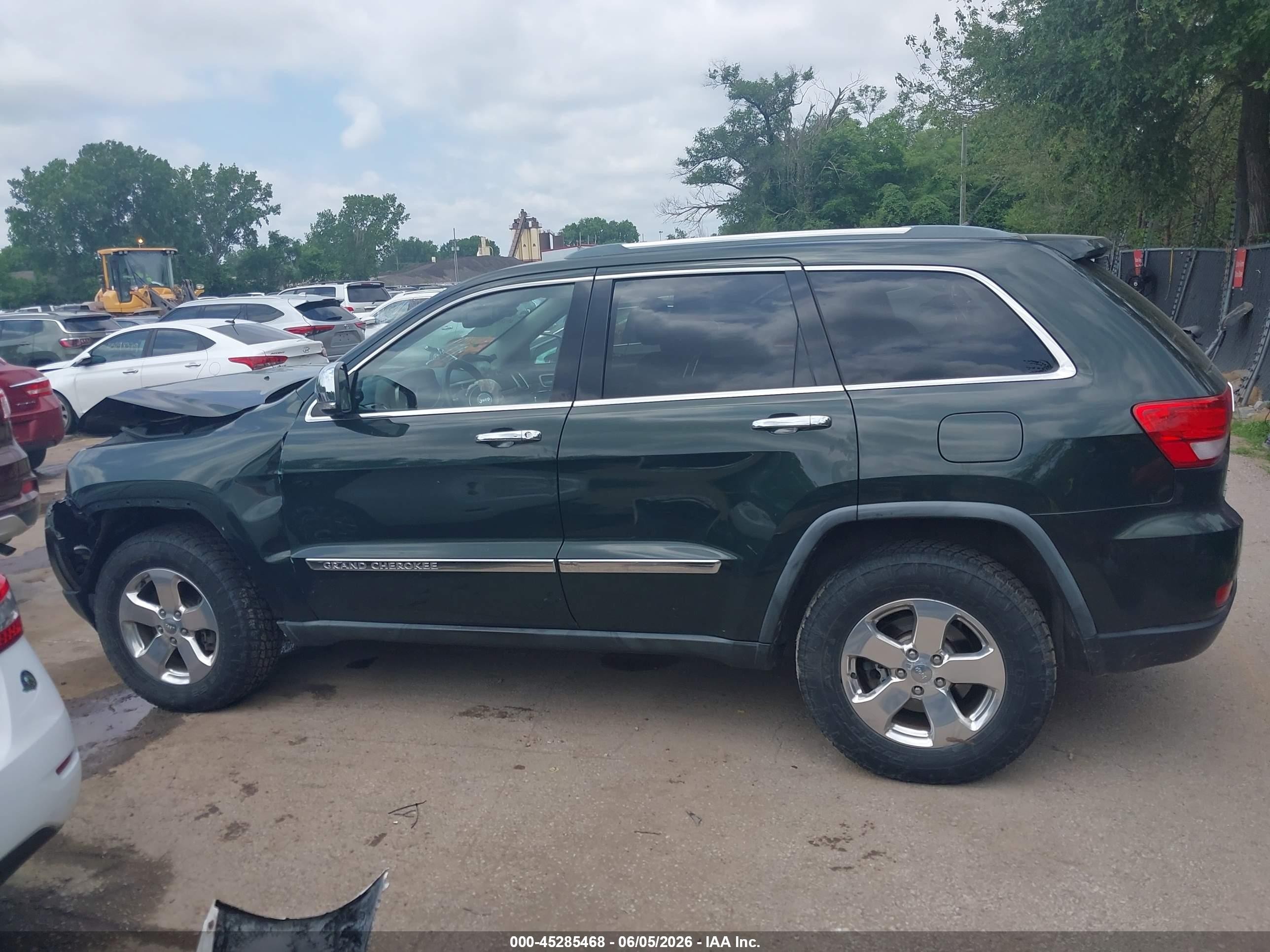 2011 Jeep Grand Cherokee Limited Green vin: 1J4RR5GT9BC562694