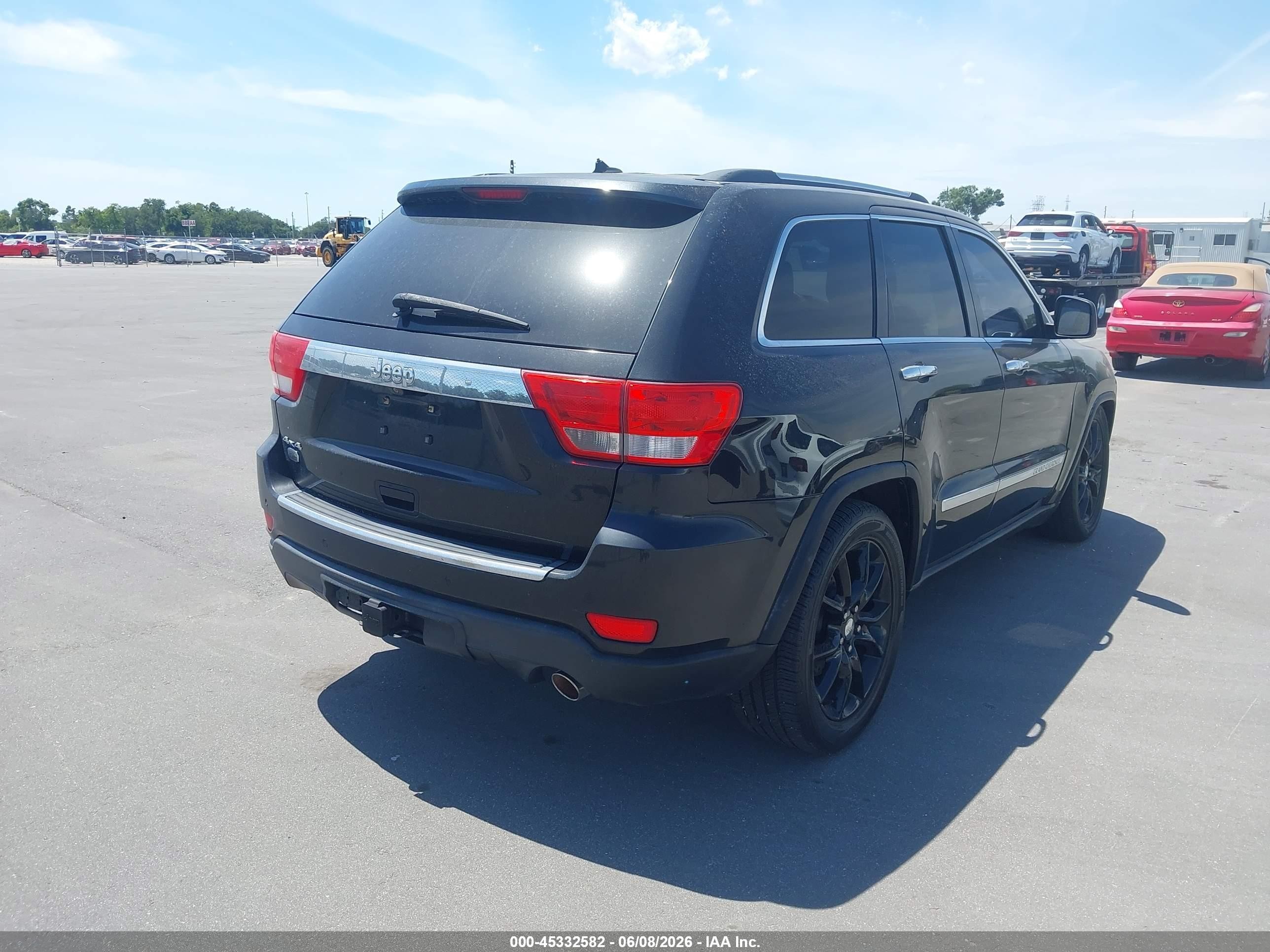 2011 Jeep Grand Cherokee Overland Black vin: 1J4RR6GG0BC528099