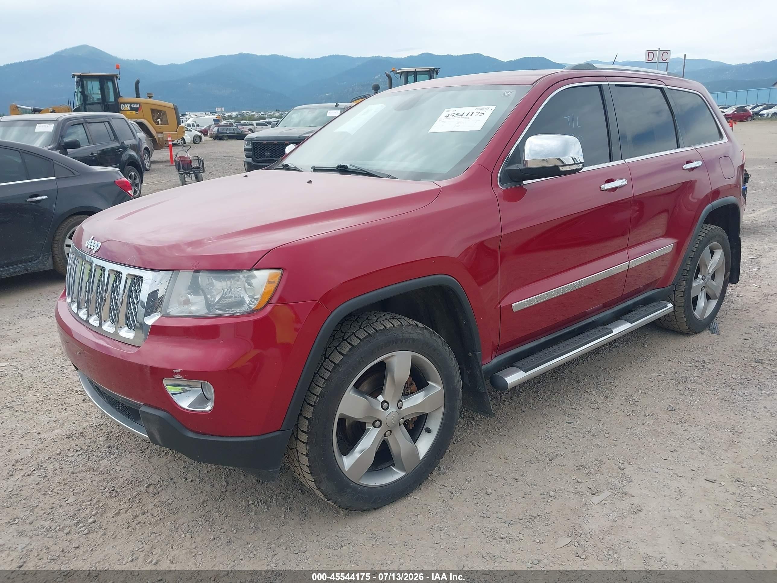 2011 Jeep Grand Cherokee Overland Red vin: 1J4RR6GG0BC586326