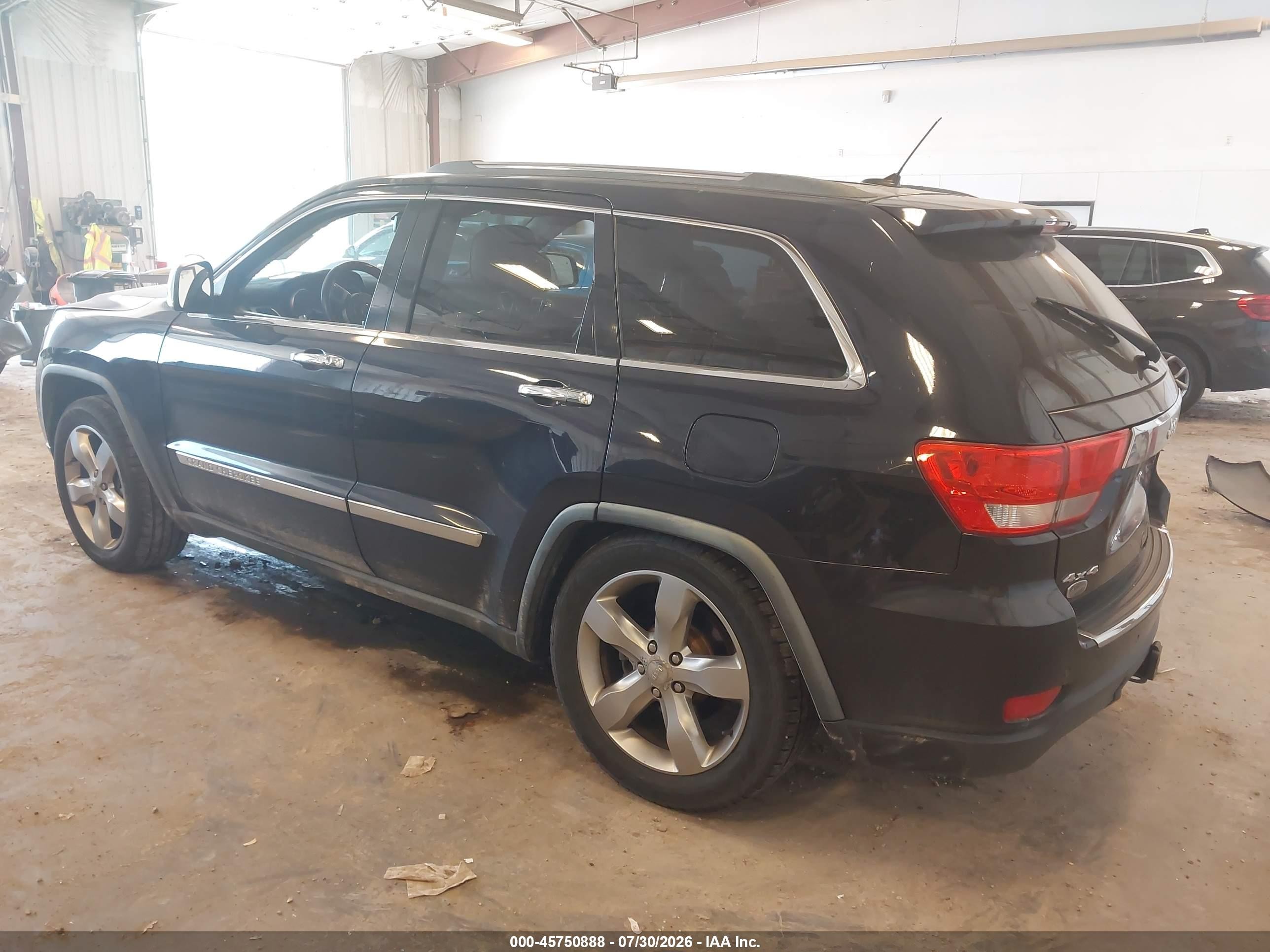 2011 Jeep Grand Cherokee Overland Черный vin: 1J4RR6GG0BC639963