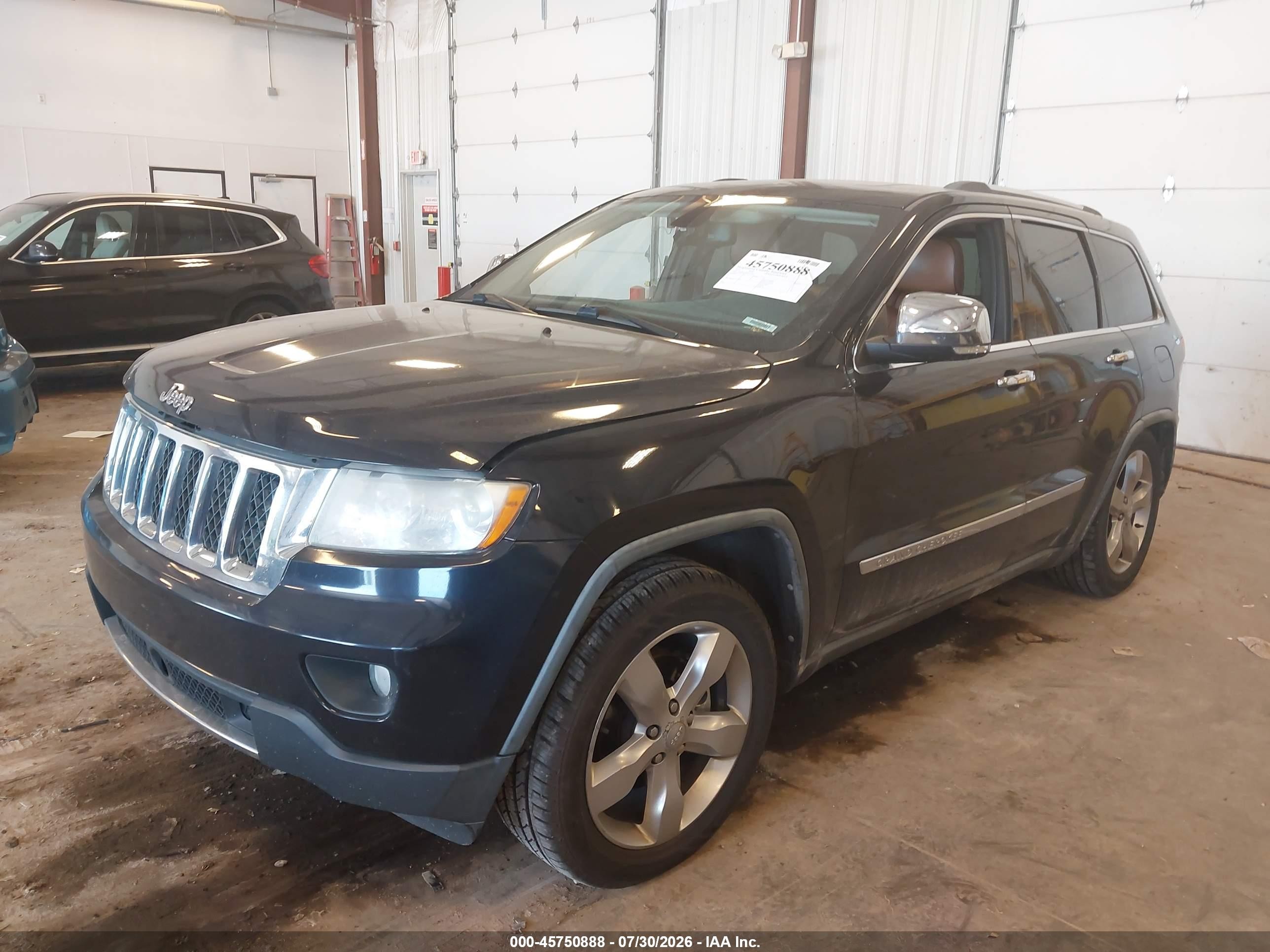 2011 Jeep Grand Cherokee Overland Черный vin: 1J4RR6GG0BC639963