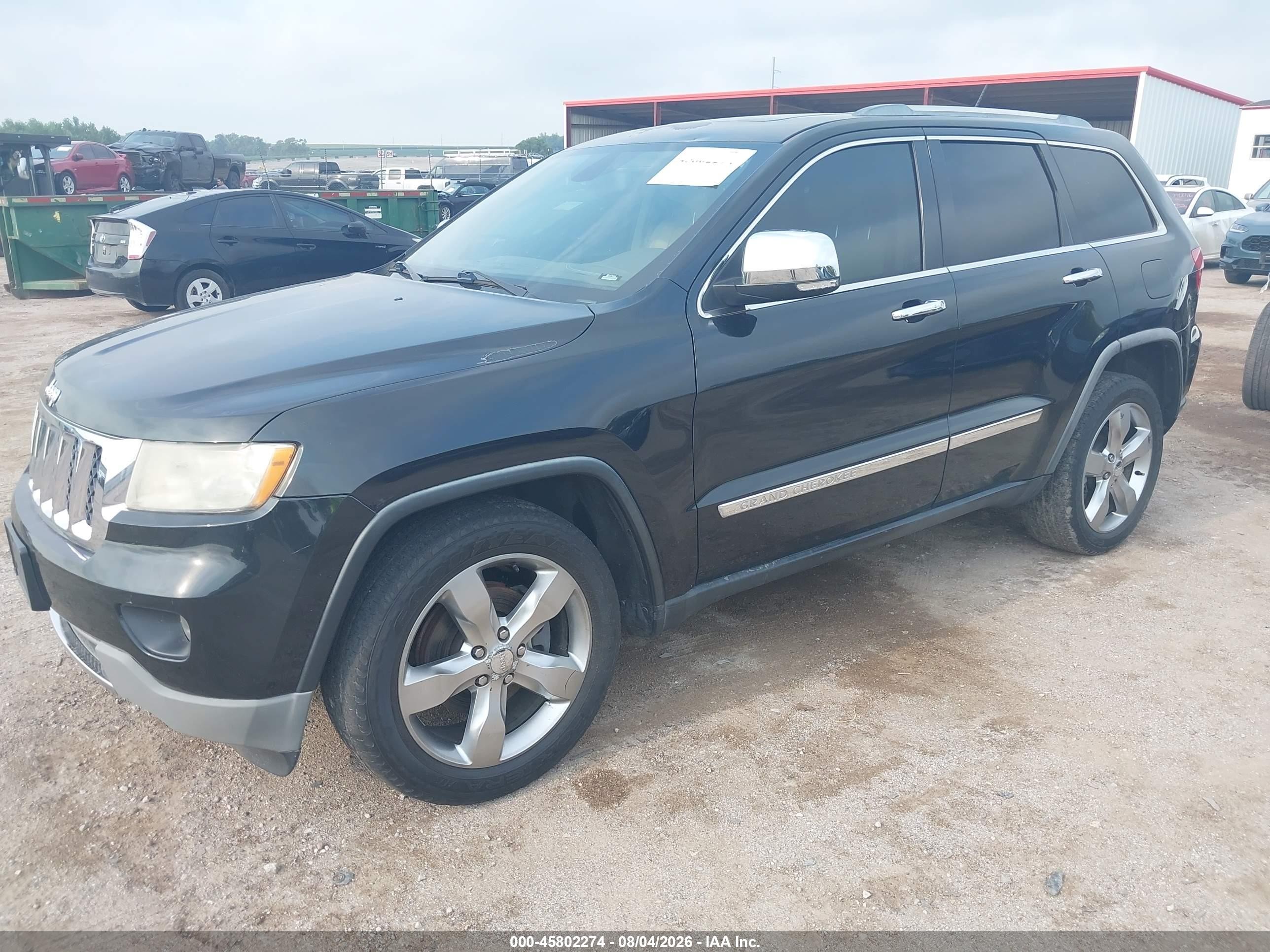 2011 Jeep Grand Cherokee Overland Black vin: 1J4RR6GG2BC509232
