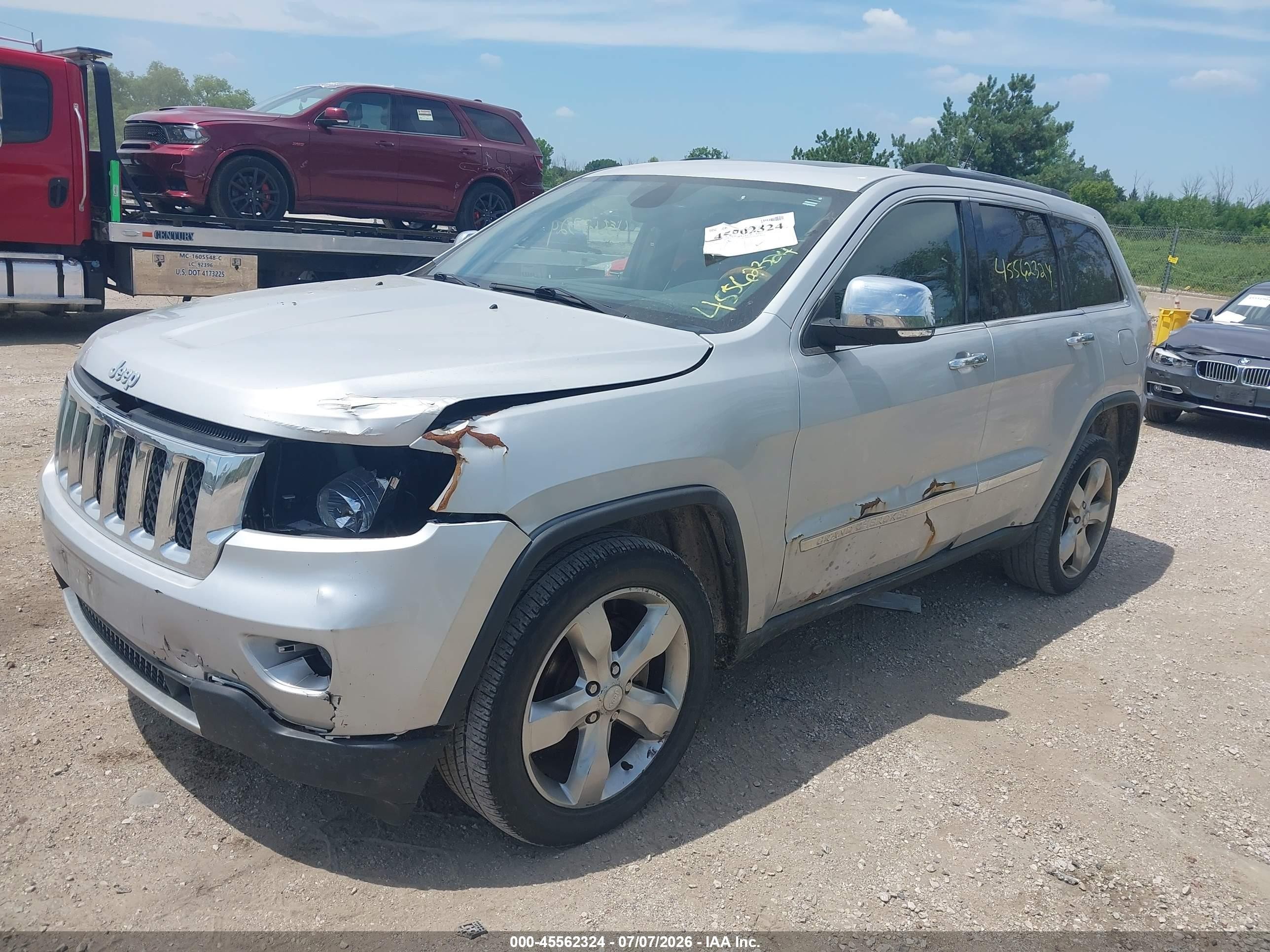 2011 Jeep Grand Cherokee Overland Silver vin: 1J4RR6GG4BC517817