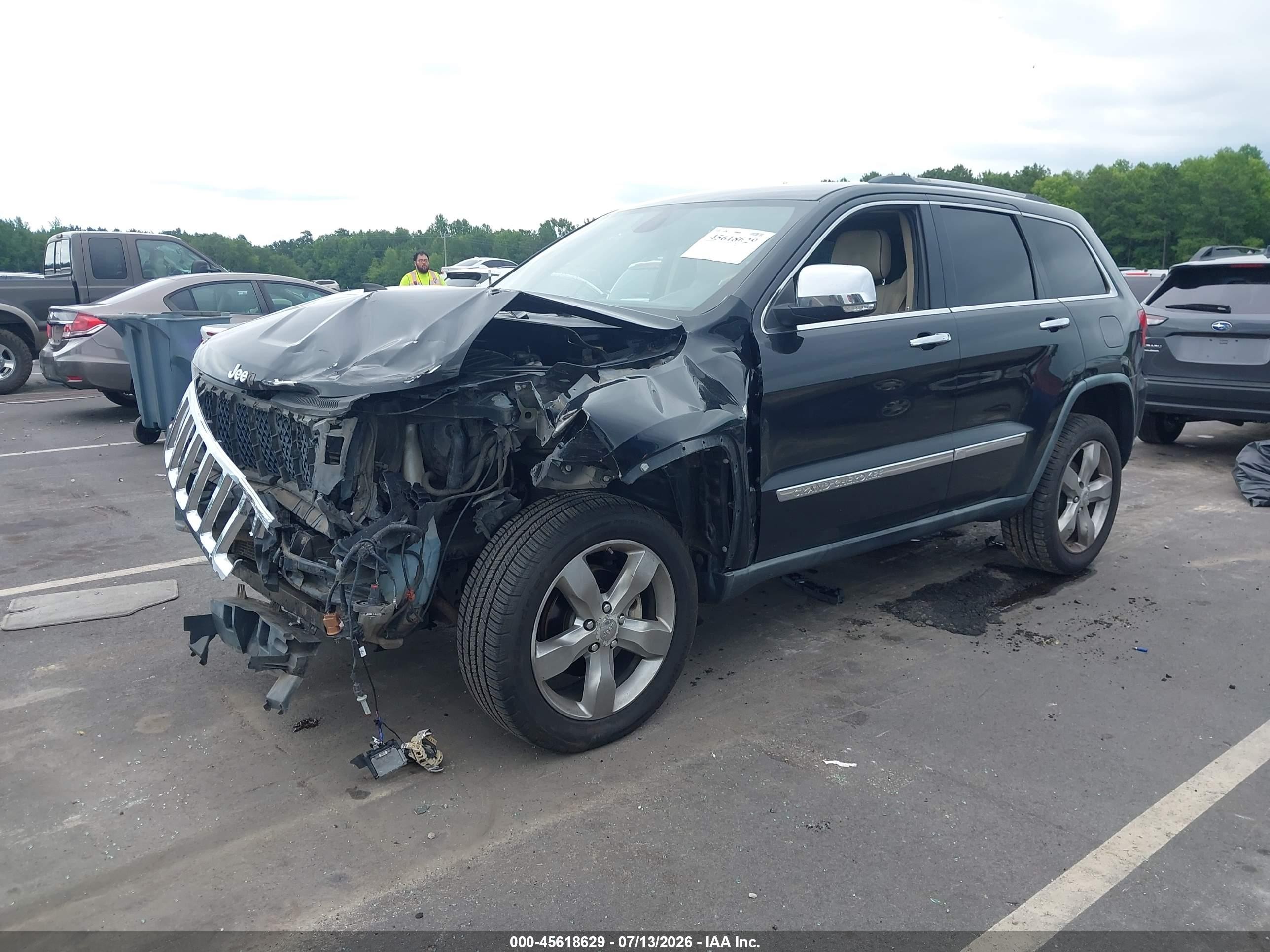 2011 Jeep Grand Cherokee Overland Black vin: 1J4RR6GG5BC643264