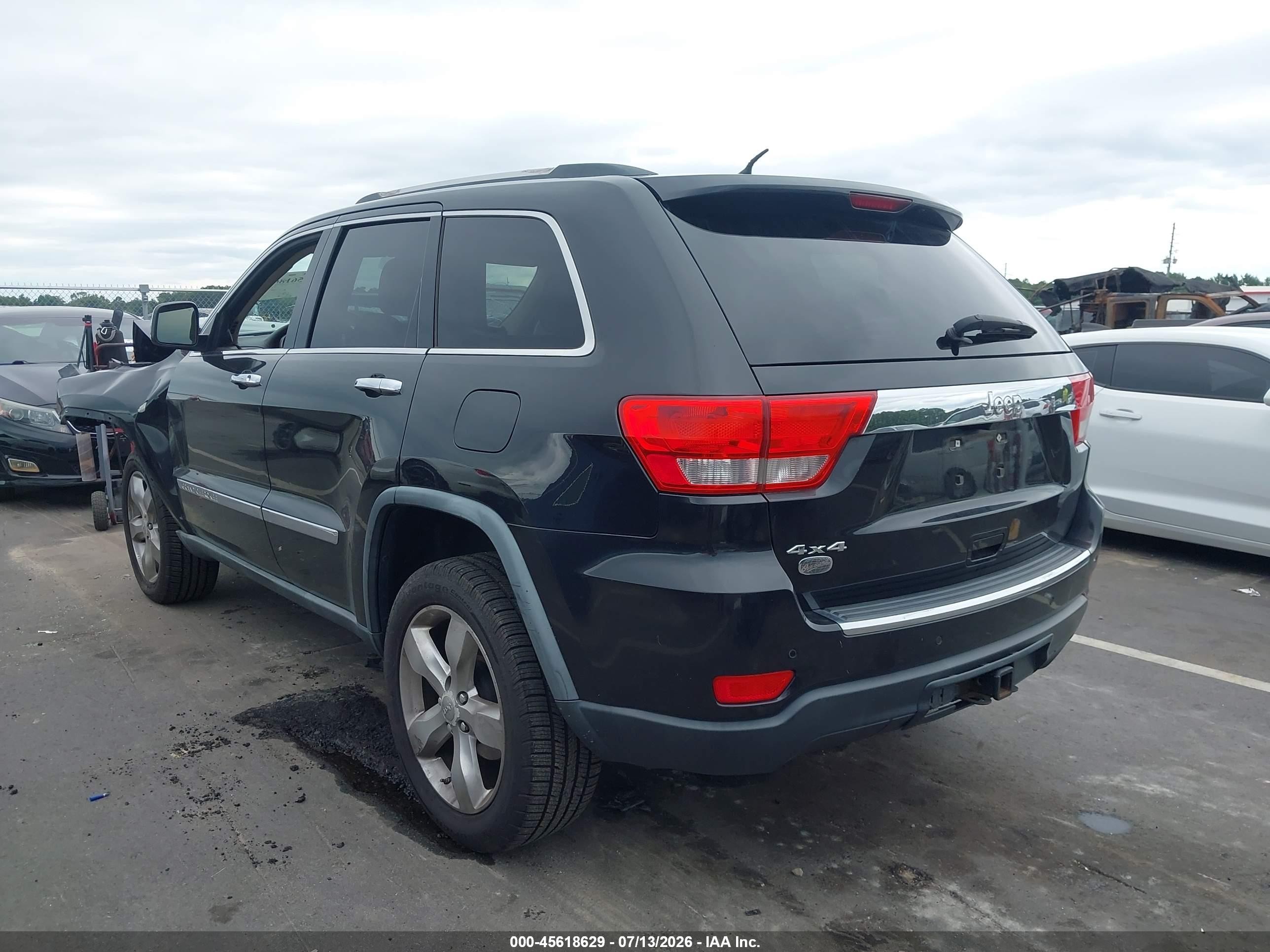 2011 Jeep Grand Cherokee Overland Black vin: 1J4RR6GG5BC643264