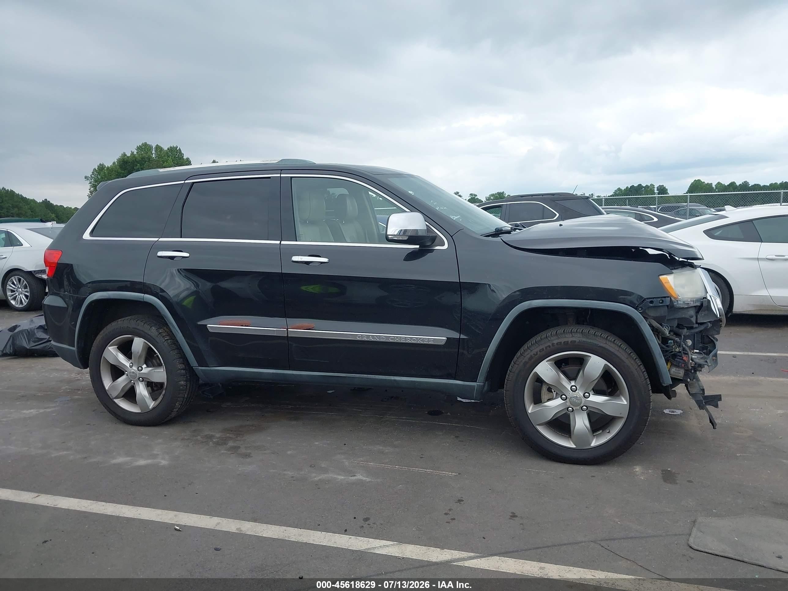 2011 Jeep Grand Cherokee Overland Black vin: 1J4RR6GG5BC643264
