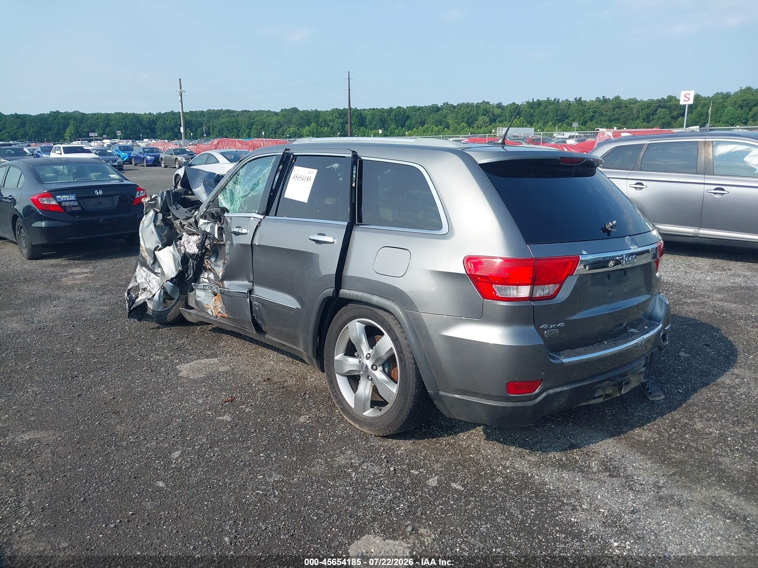 2011 Jeep Grand Cherokee Overland Gray vin: 1J4RR6GG5BC706041