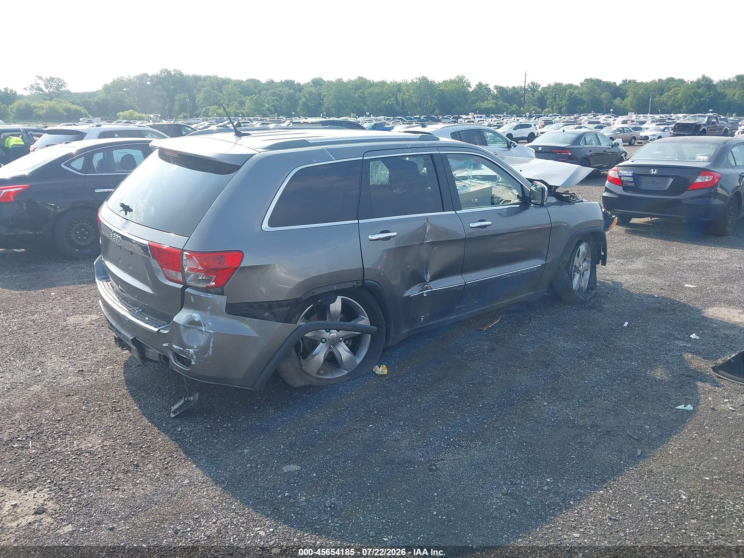 2011 Jeep Grand Cherokee Overland Gray vin: 1J4RR6GG5BC706041