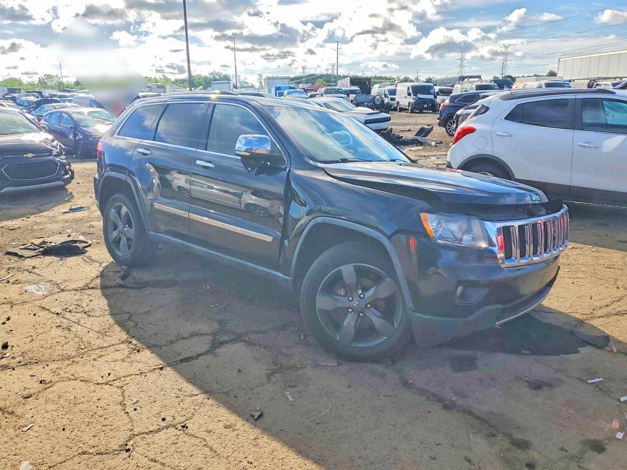 2011 Jeep Grand Cherokee Overland Black vin: 1J4RR6GG6BC525000