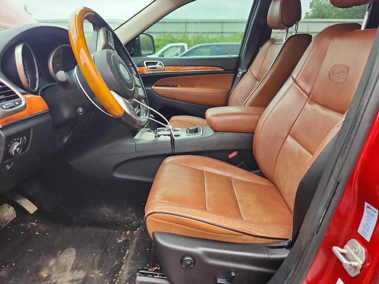2011 Jeep Grand Cherokee Overland Red vin: 1J4RR6GG9BC643347