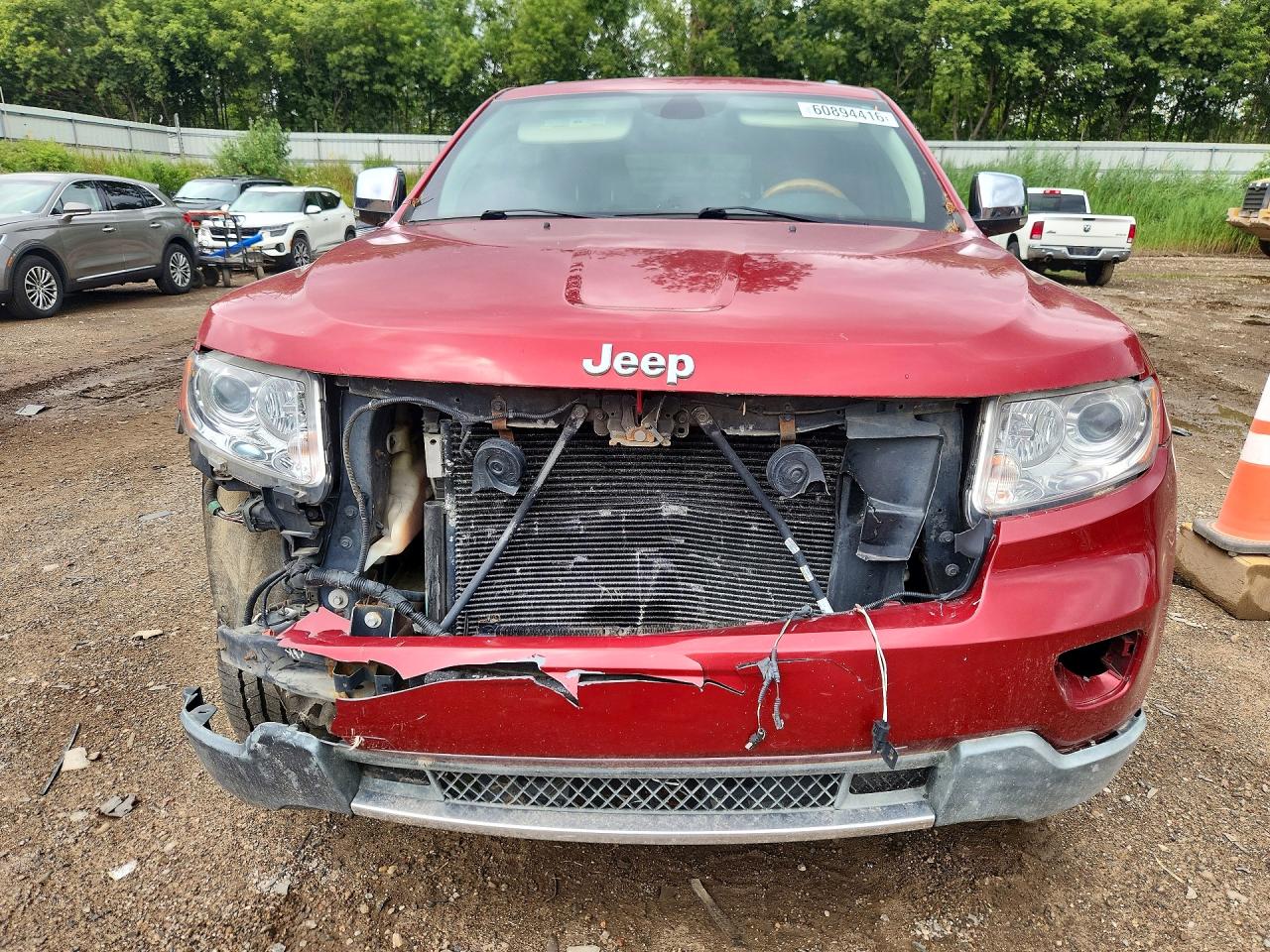 2011 Jeep Grand Cherokee Overland Red vin: 1J4RR6GG9BC643347