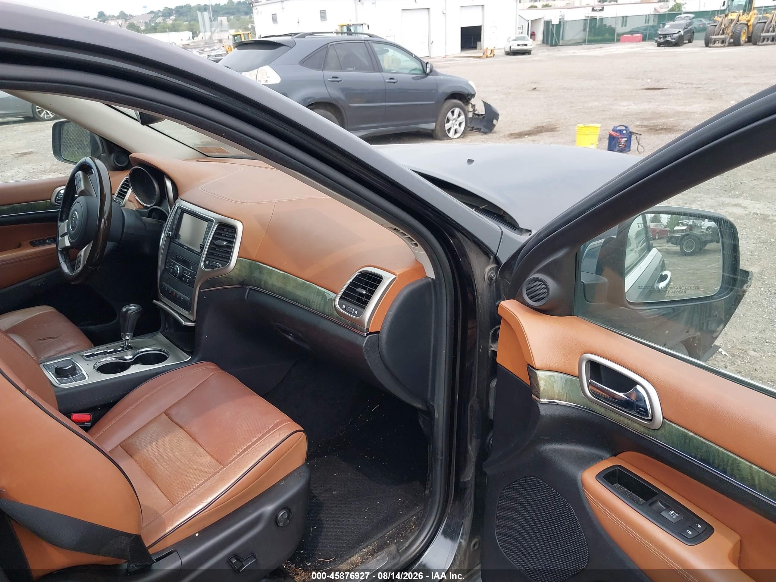 2011 Jeep Grand Cherokee Overland Black vin: 1J4RR6GT0BC625235