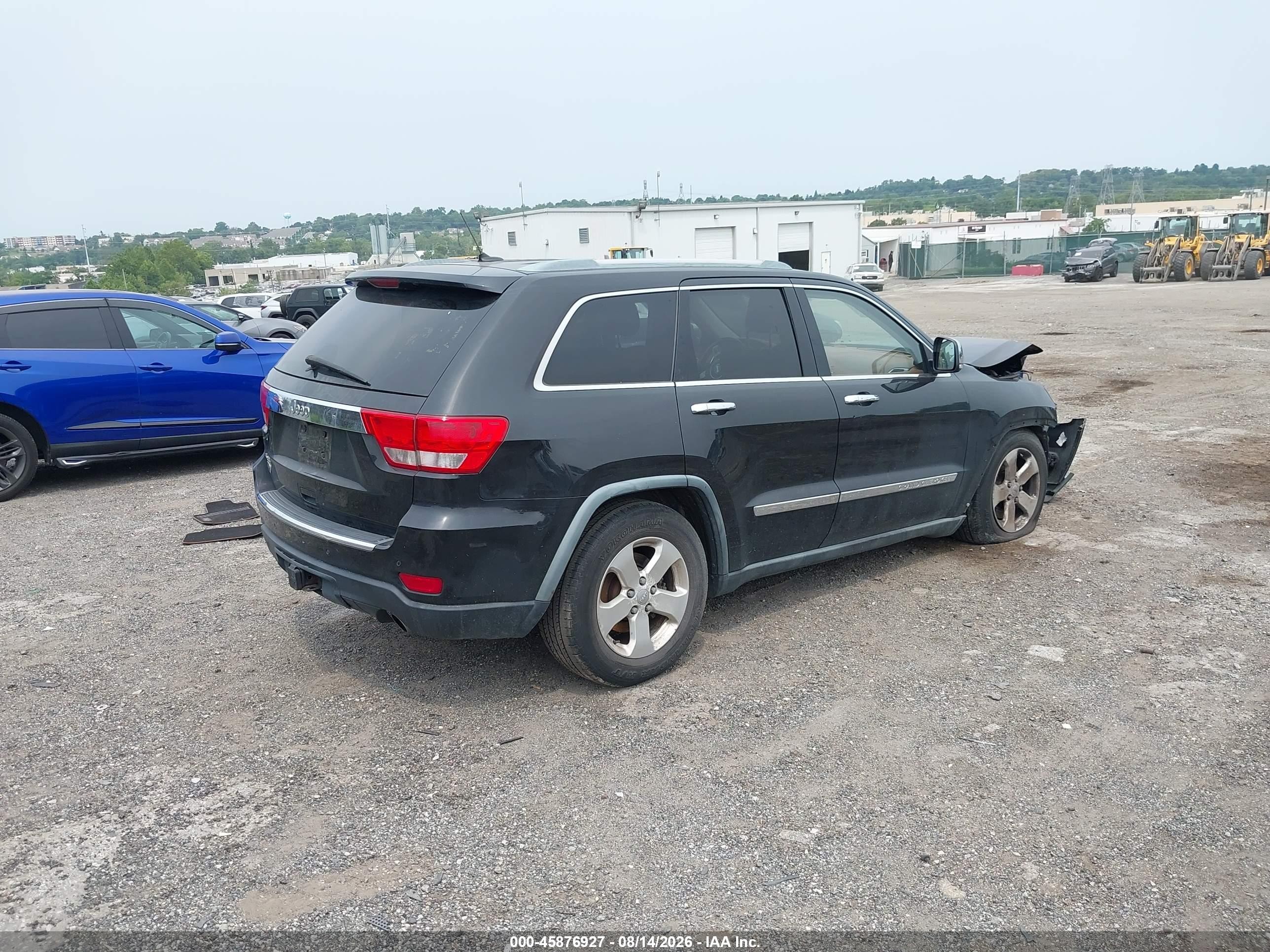 2011 Jeep Grand Cherokee Overland Black vin: 1J4RR6GT0BC625235