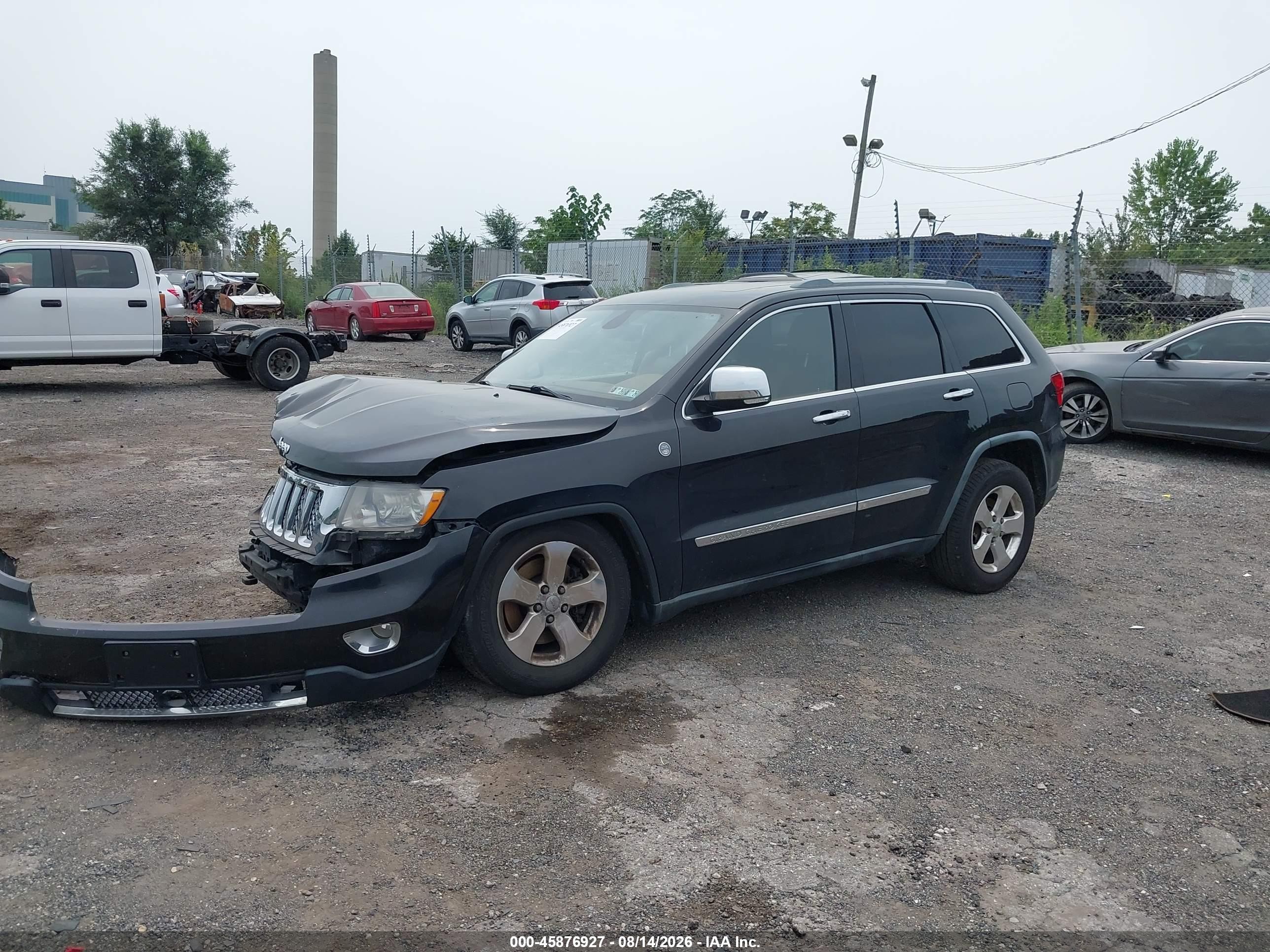 2011 Jeep Grand Cherokee Overland Black vin: 1J4RR6GT0BC625235