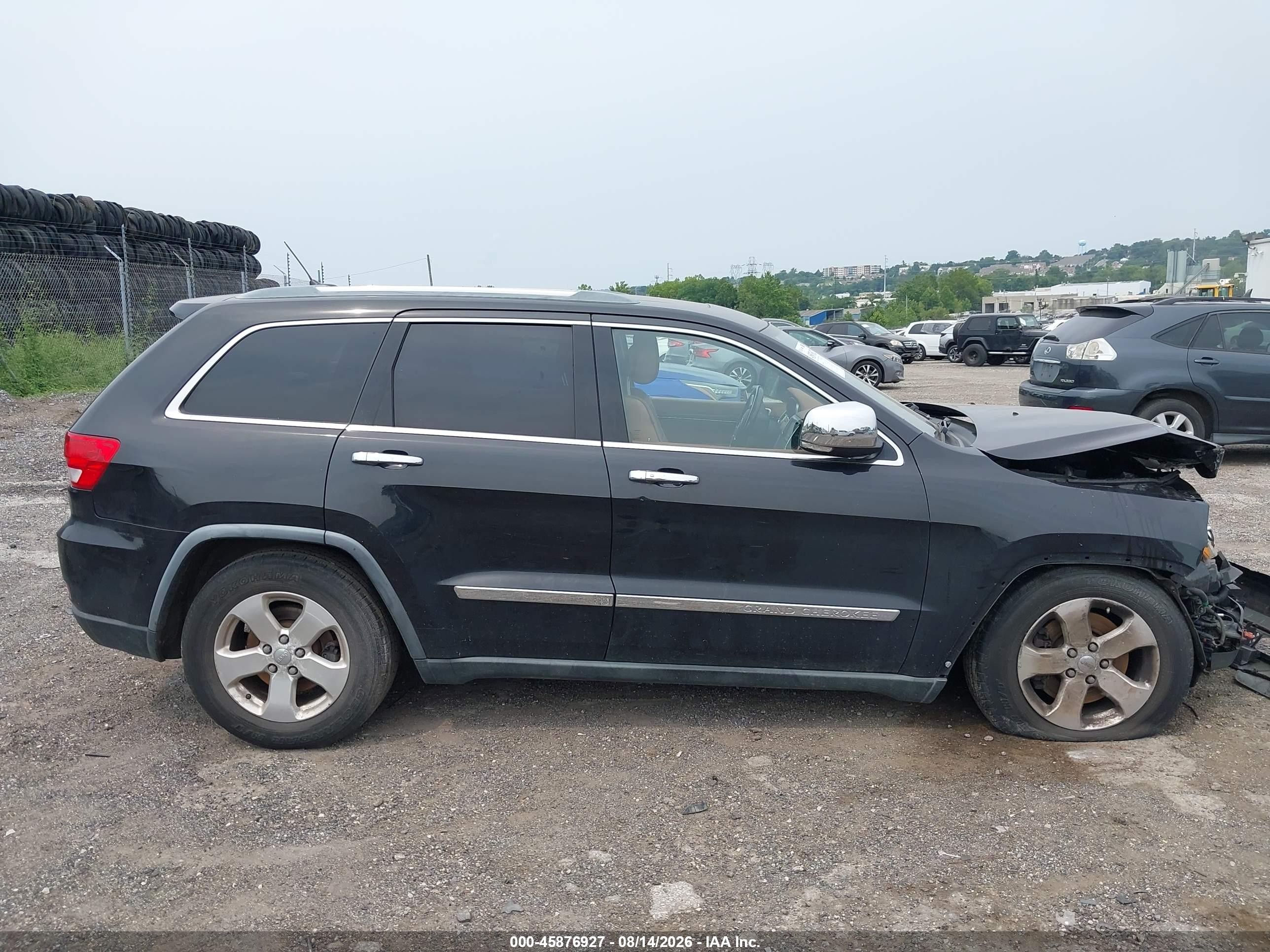 2011 Jeep Grand Cherokee Overland Black vin: 1J4RR6GT0BC625235