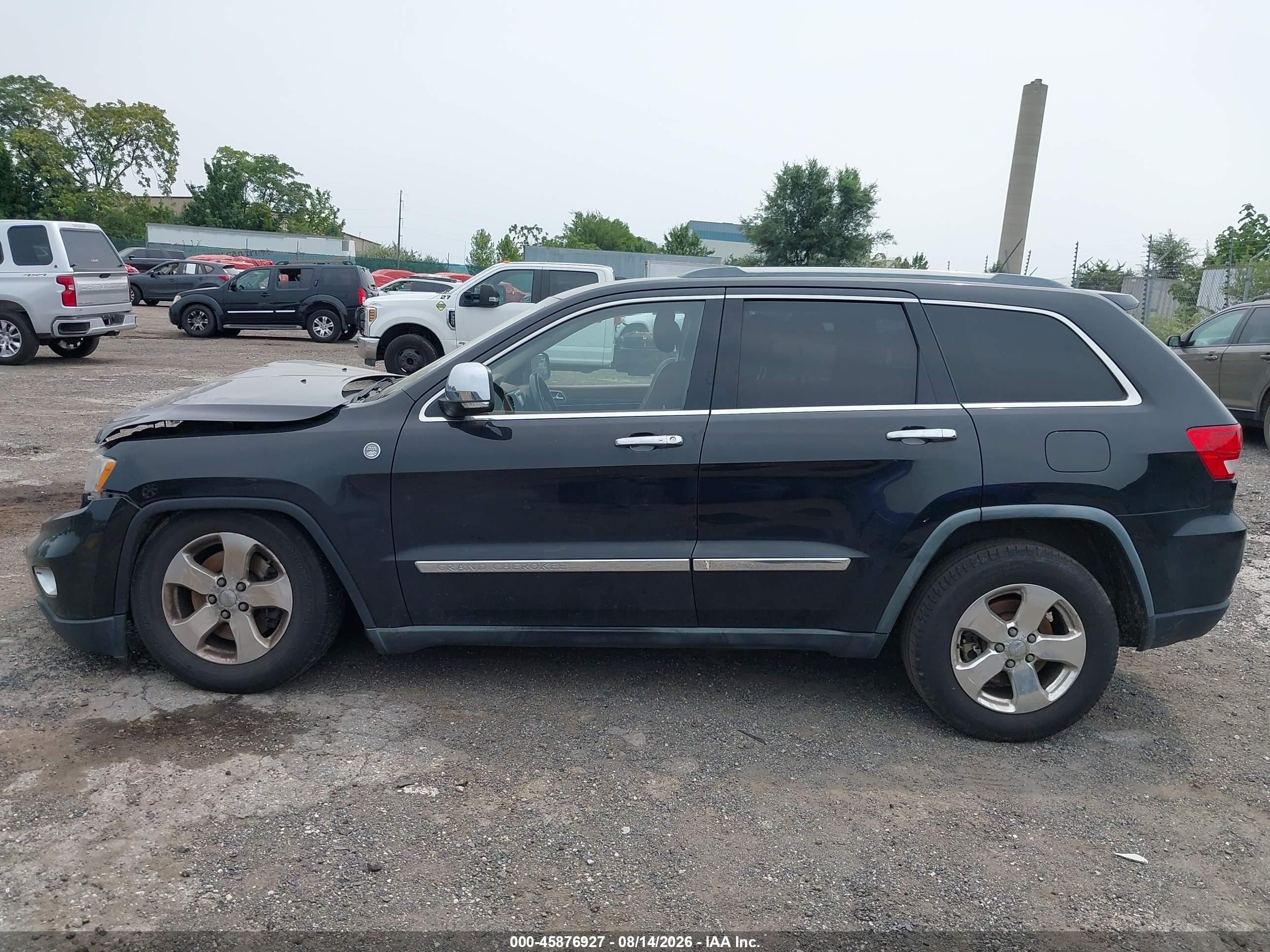 2011 Jeep Grand Cherokee Overland Black vin: 1J4RR6GT0BC625235