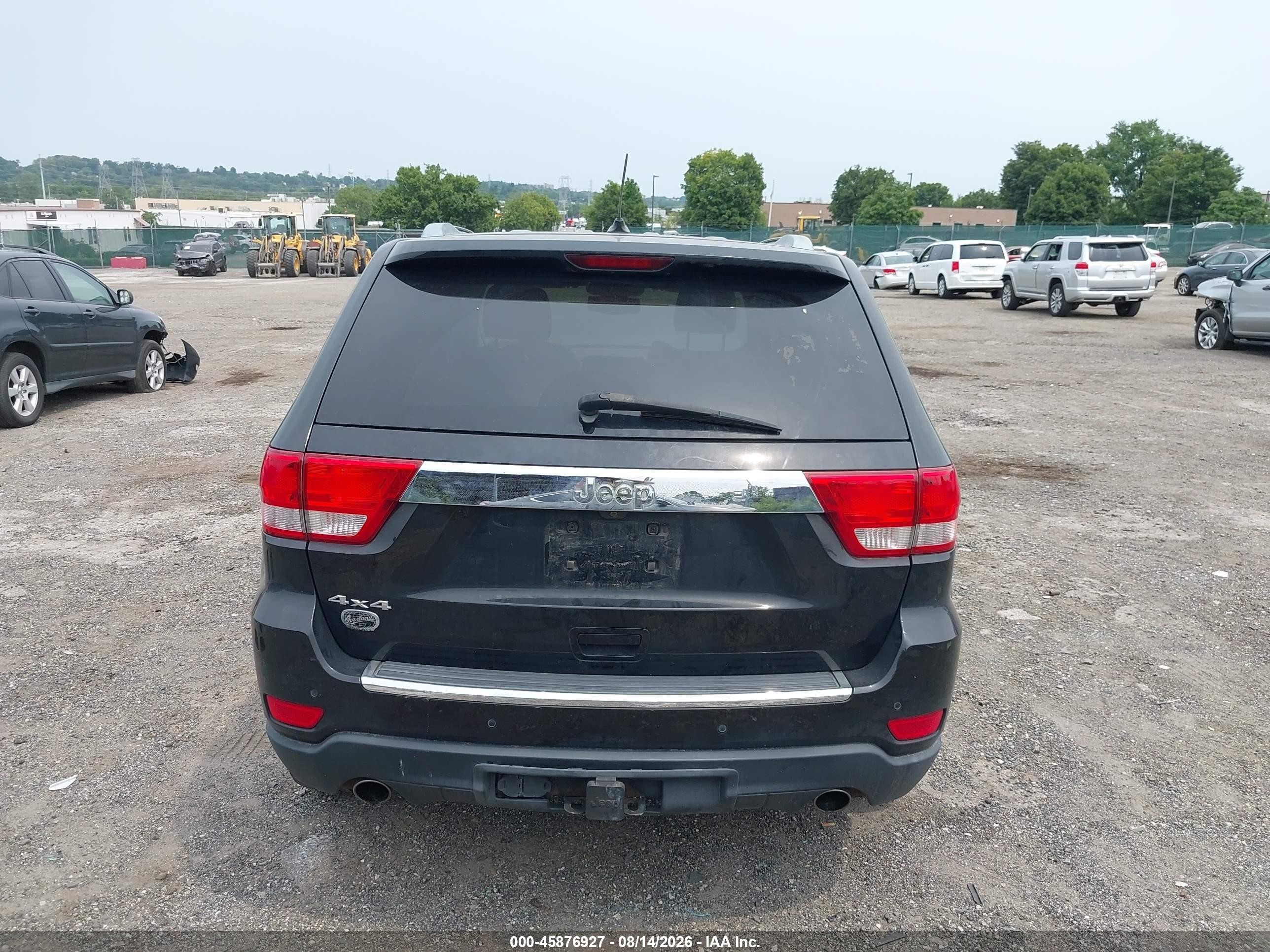 2011 Jeep Grand Cherokee Overland Black vin: 1J4RR6GT0BC625235