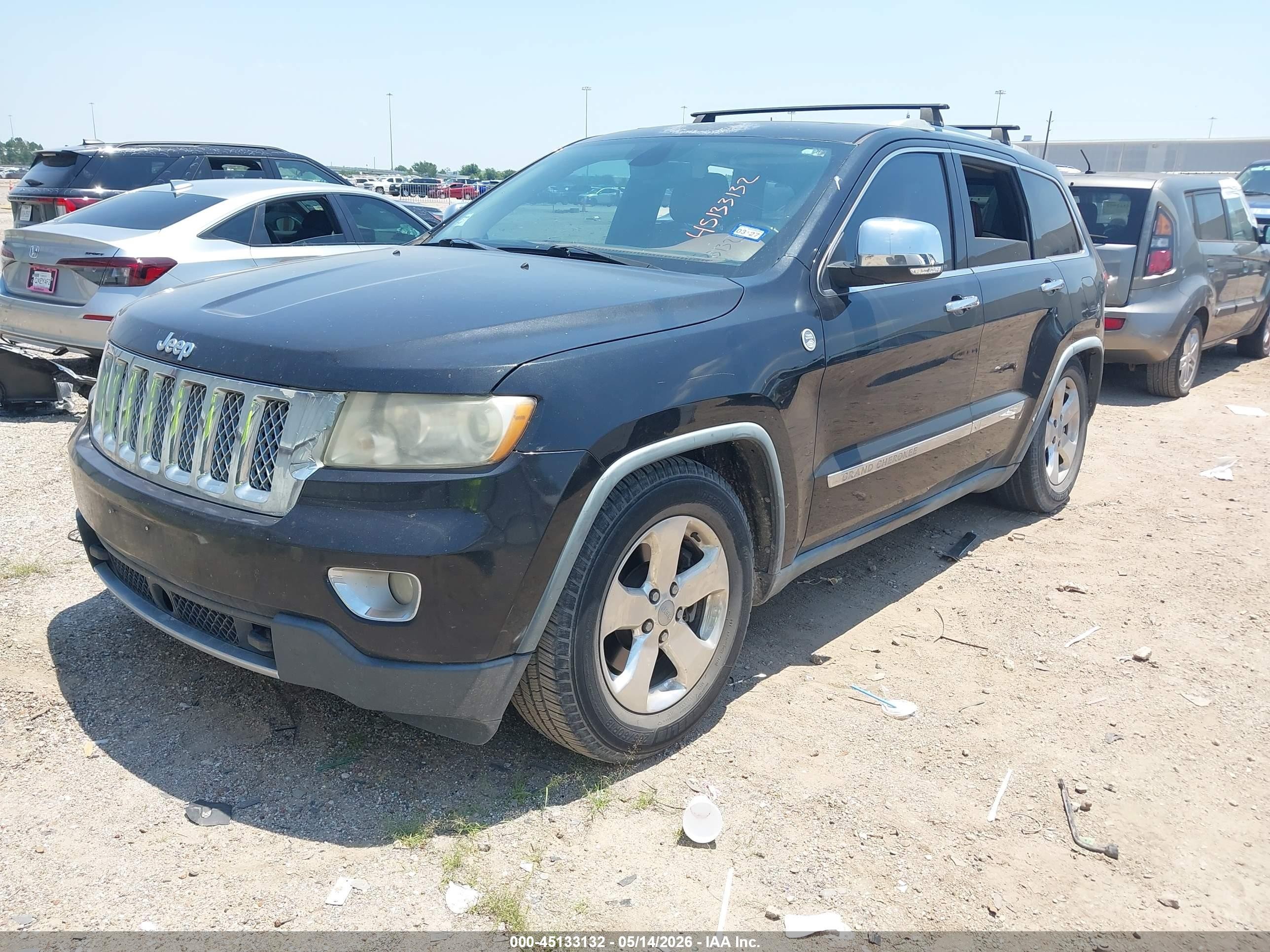 2011 Jeep Grand Cherokee Overland Черный vin: 1J4RR6GT0BC647140