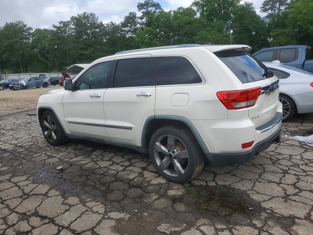 2011 Jeep Grand Cherokee Overland White vin: 1J4RR6GT0BC714075