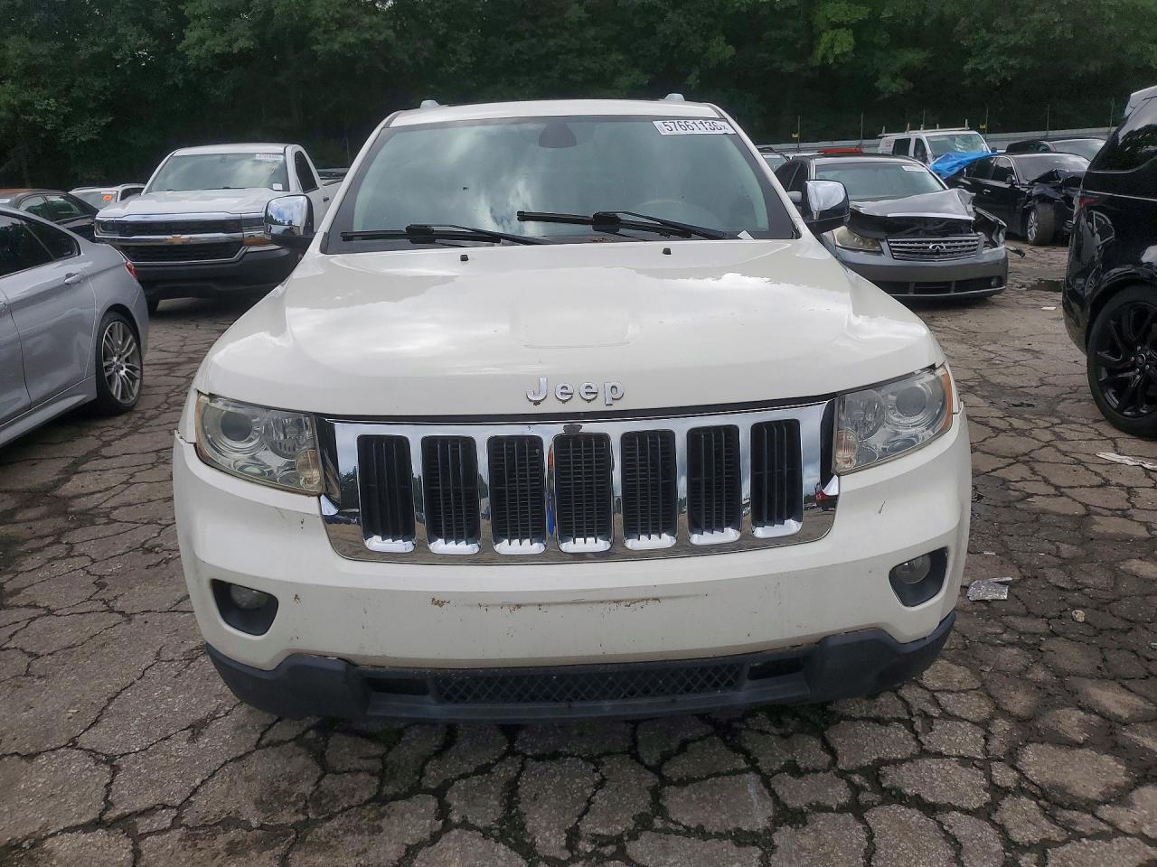 2011 Jeep Grand Cherokee Overland White vin: 1J4RR6GT0BC714075