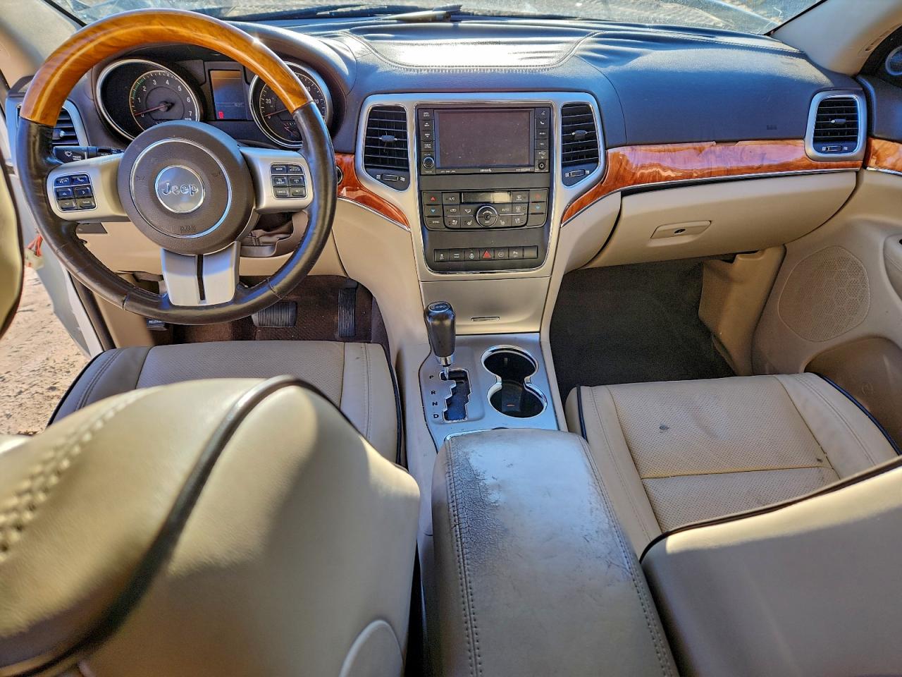 2011 Jeep Grand Cherokee Overland White vin: 1J4RR6GT1BC647843