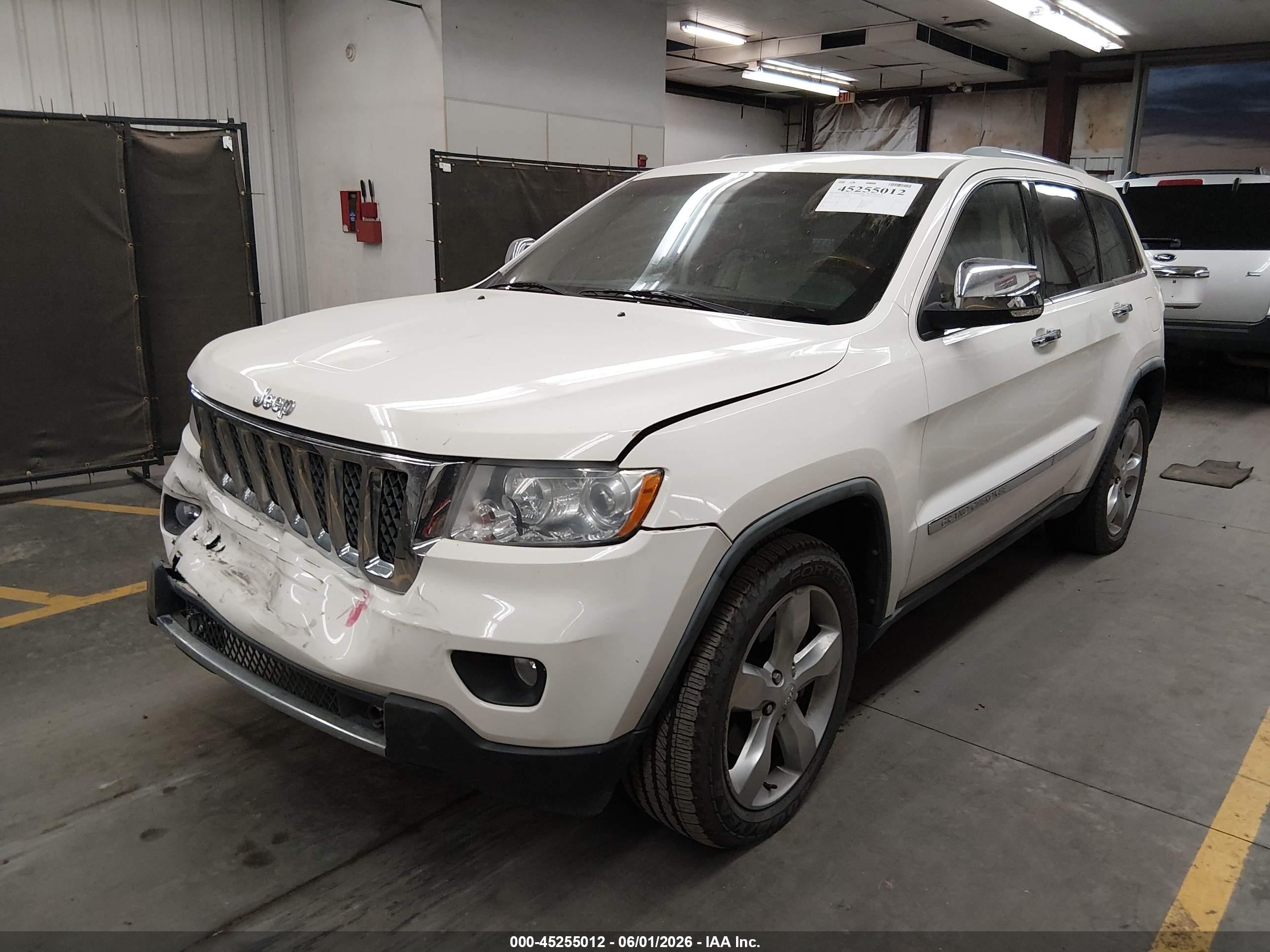 2011 Jeep Grand Cherokee Overland Белый vin: 1J4RR6GT2BC555656