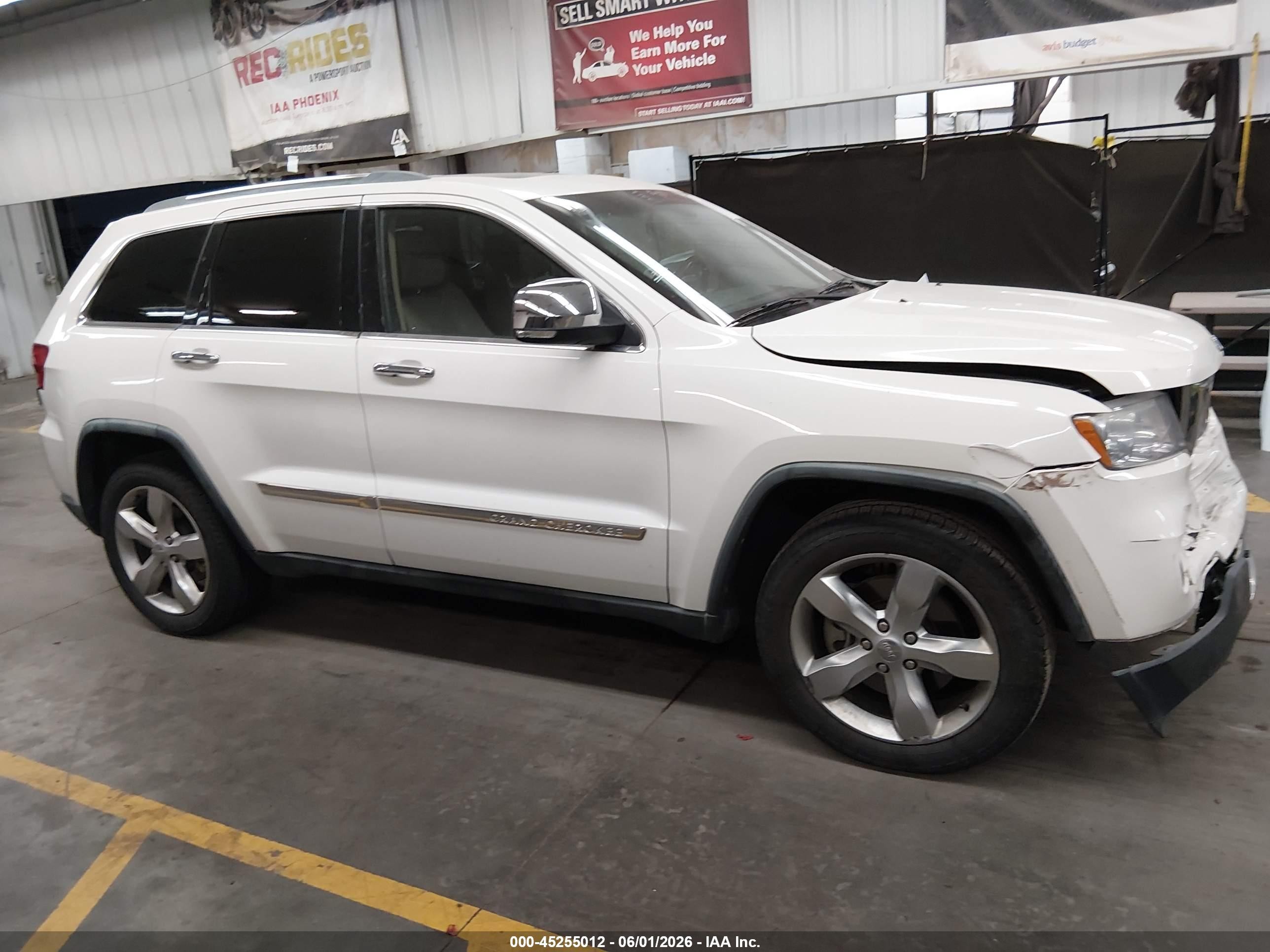 2011 Jeep Grand Cherokee Overland Белый vin: 1J4RR6GT2BC555656
