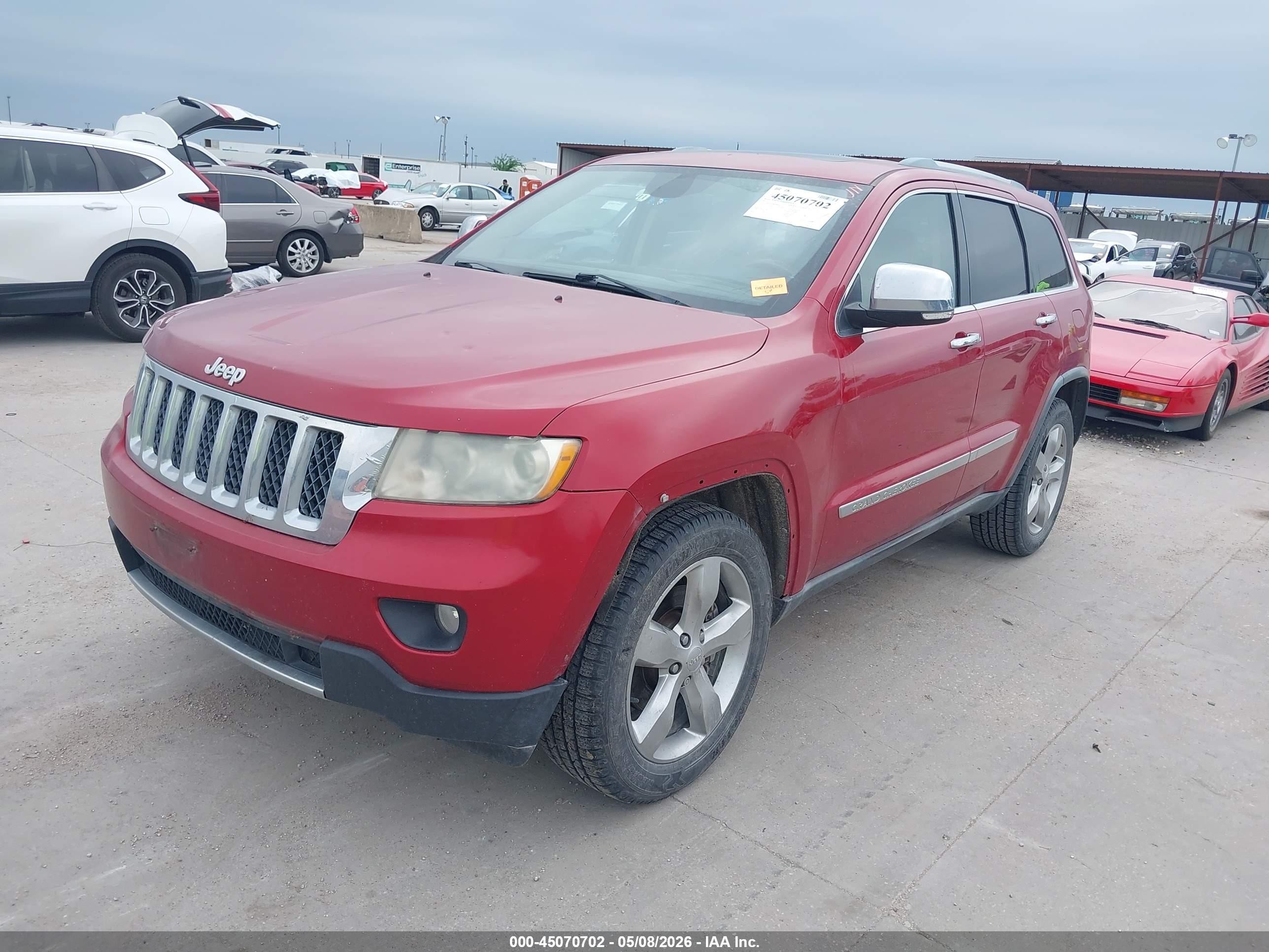2011 Jeep Grand Cherokee Overland Burgundy vin: 1J4RR6GT2BC606024
