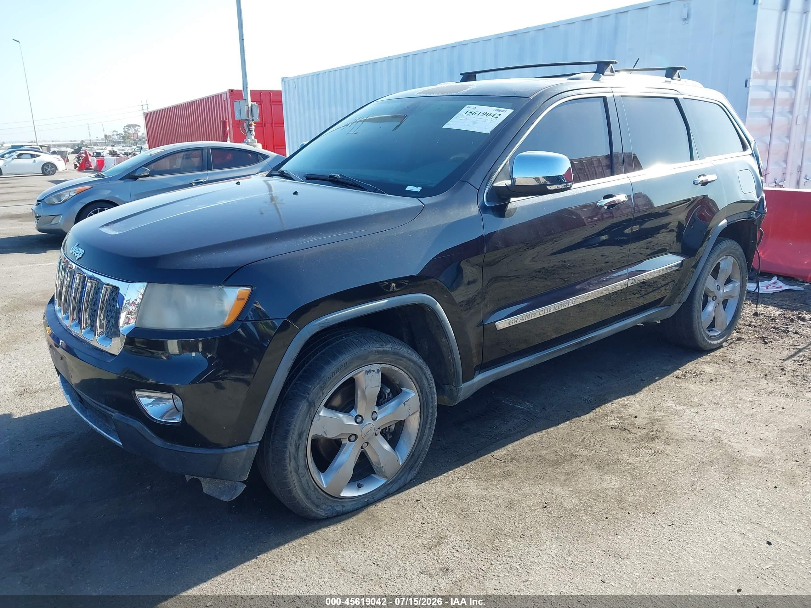 2011 Jeep Grand Cherokee Overland Black vin: 1J4RR6GT2BC635765