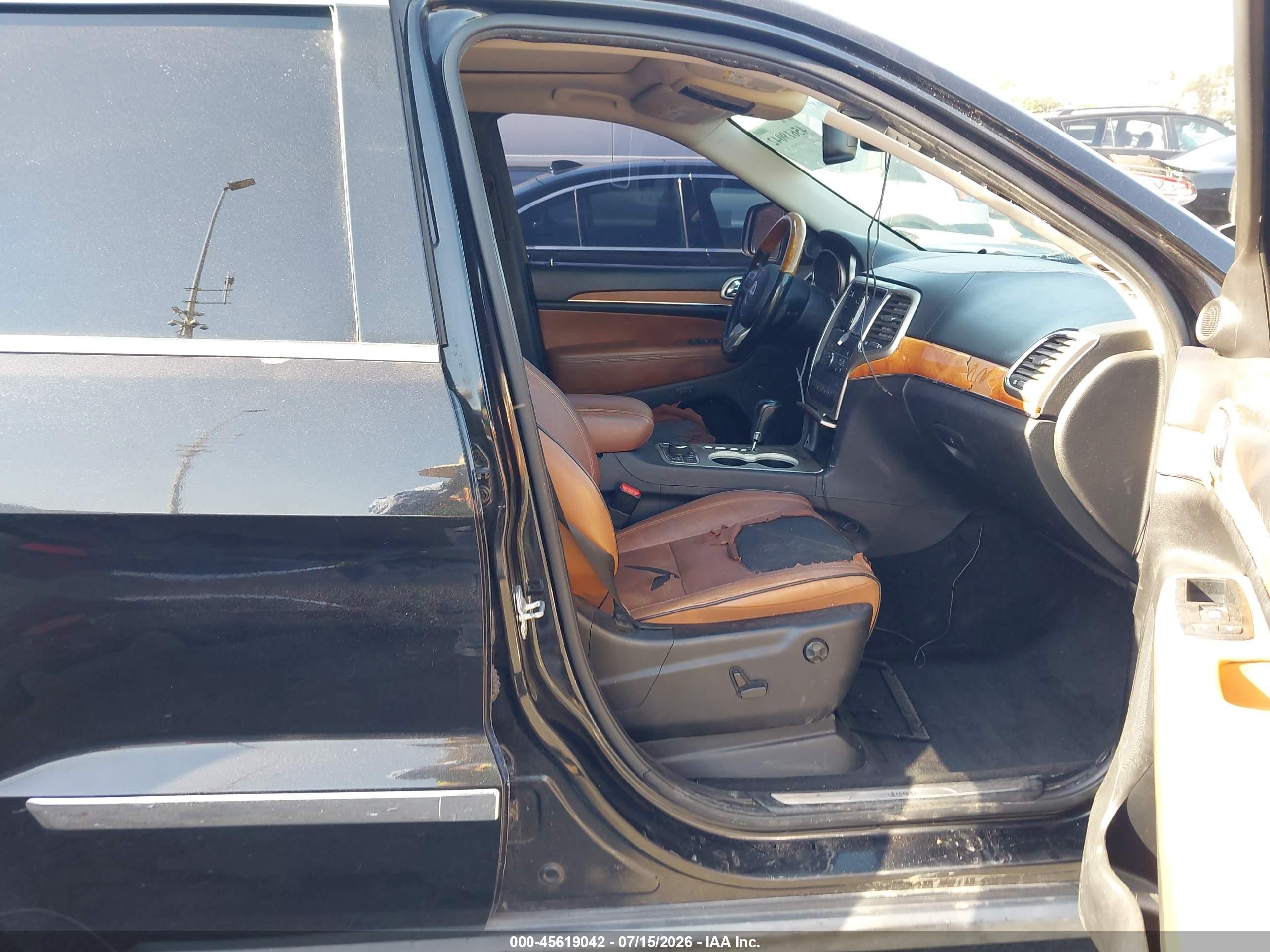 2011 Jeep Grand Cherokee Overland Black vin: 1J4RR6GT2BC635765