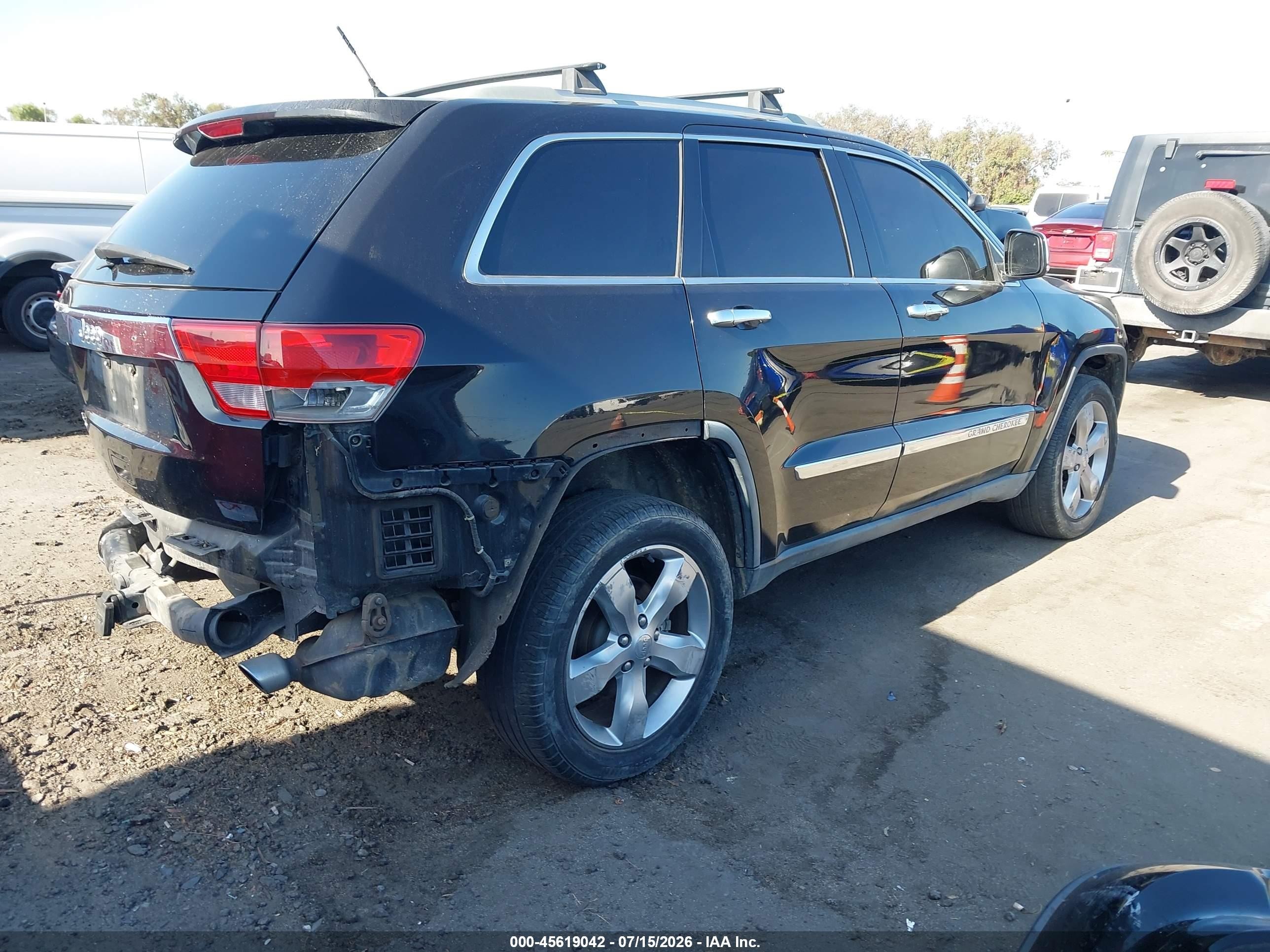 2011 Jeep Grand Cherokee Overland Black vin: 1J4RR6GT2BC635765