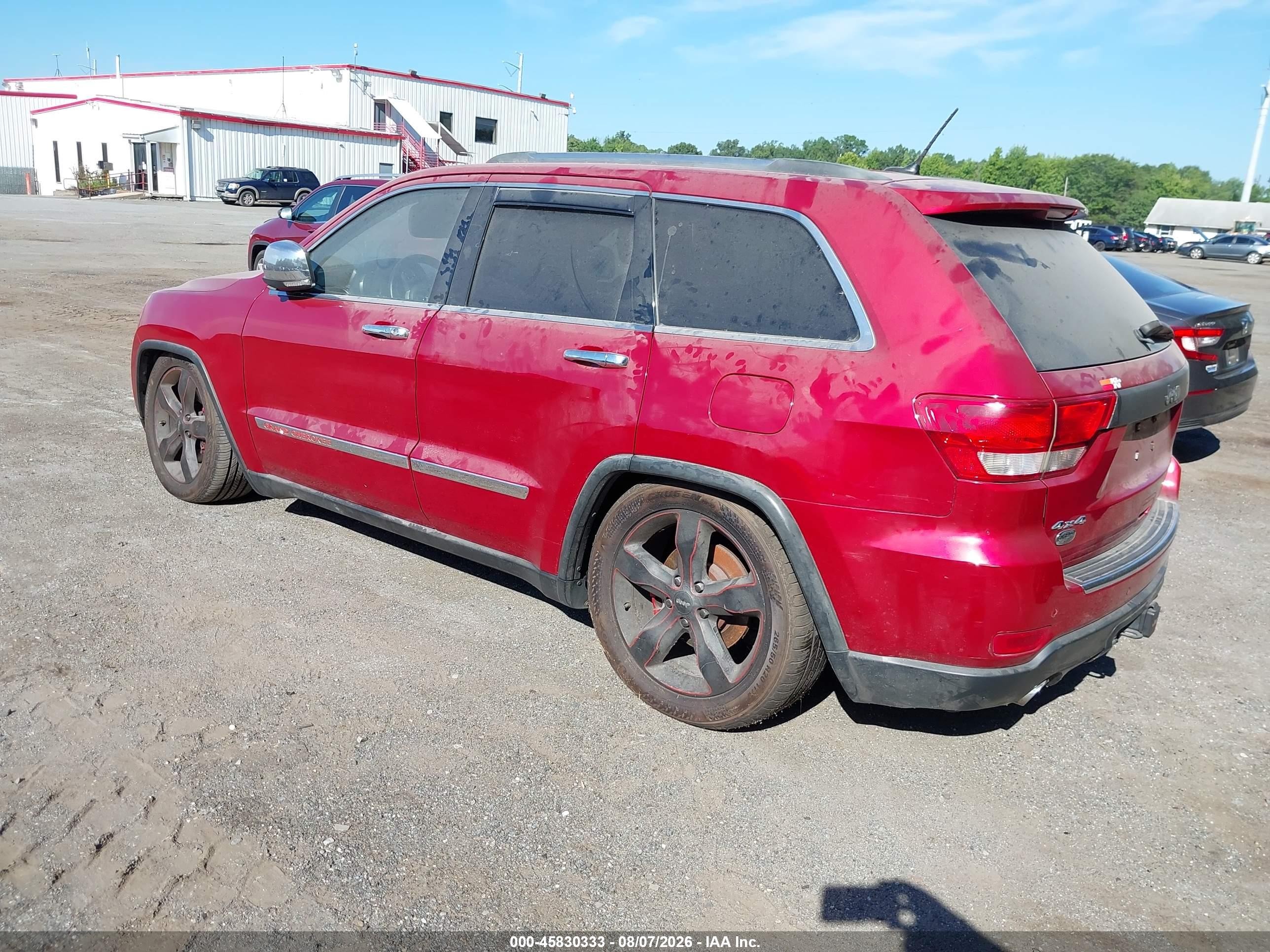 2011 Jeep Grand Cherokee Overland Красный vin: 1J4RR6GT3BC549946