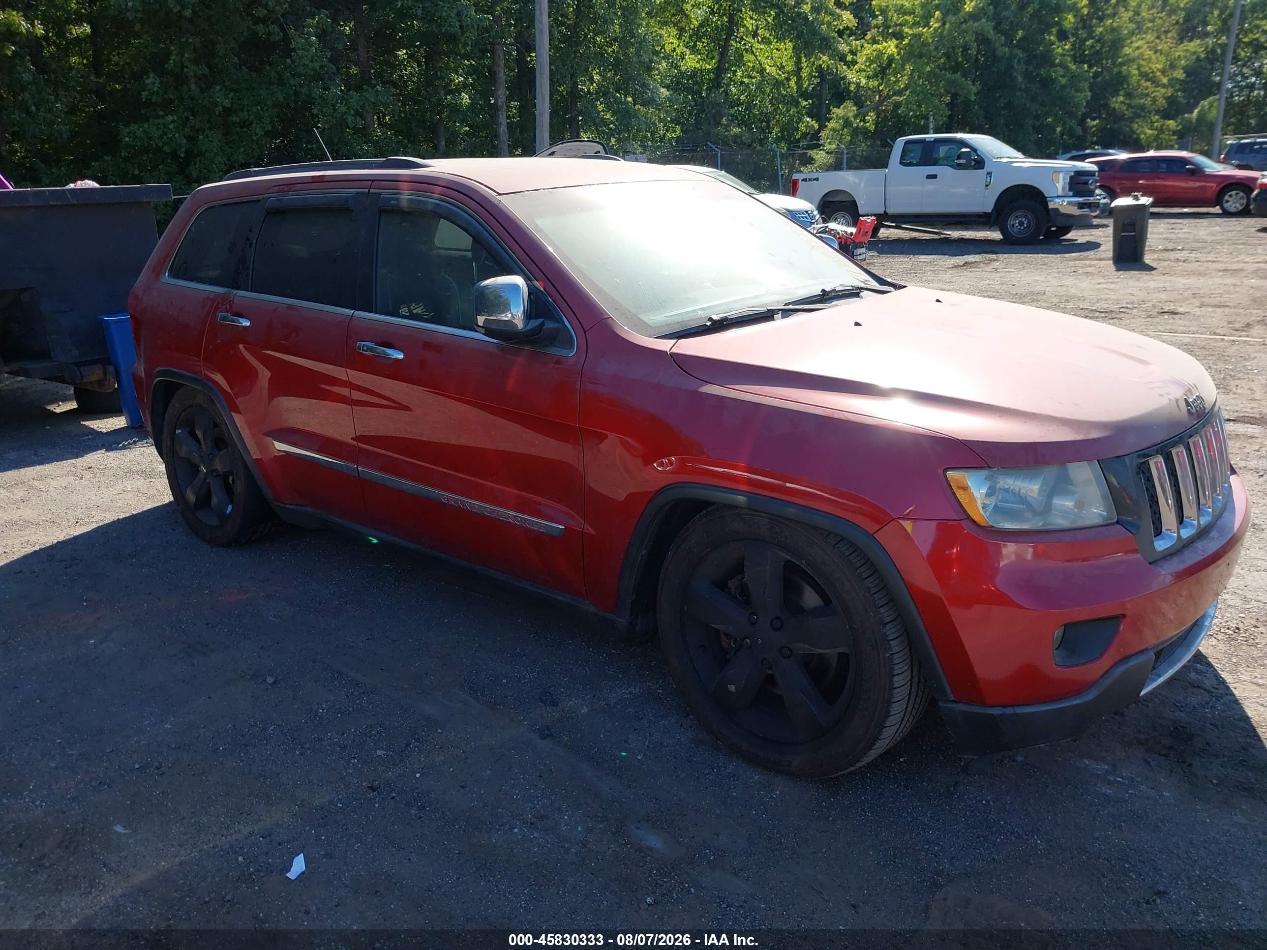 2011 Jeep Grand Cherokee Overland Красный vin: 1J4RR6GT3BC549946