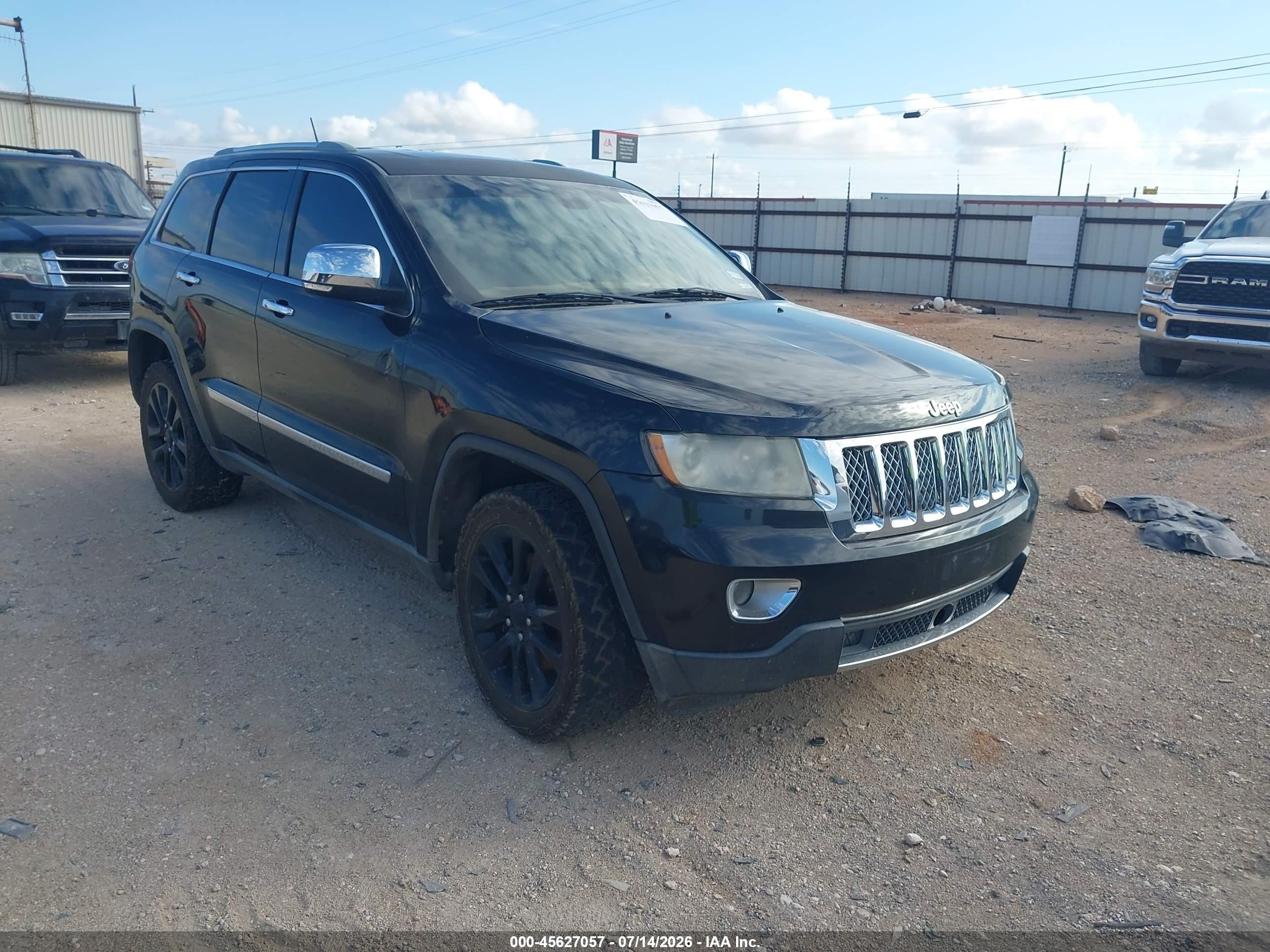 2011 Jeep Grand Cherokee Overland Black vin: 1J4RR6GT3BC620708