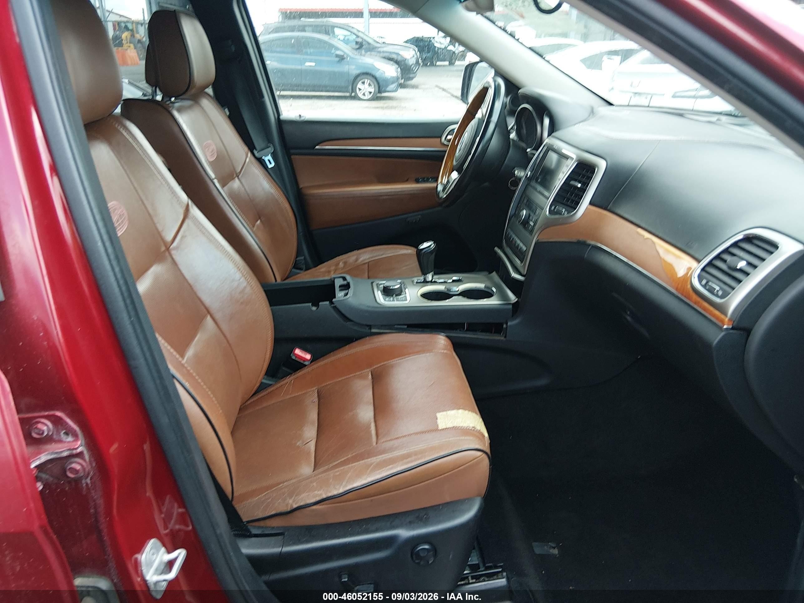 2011 Jeep Grand Cherokee Overland Red vin: 1J4RR6GT3BC700638