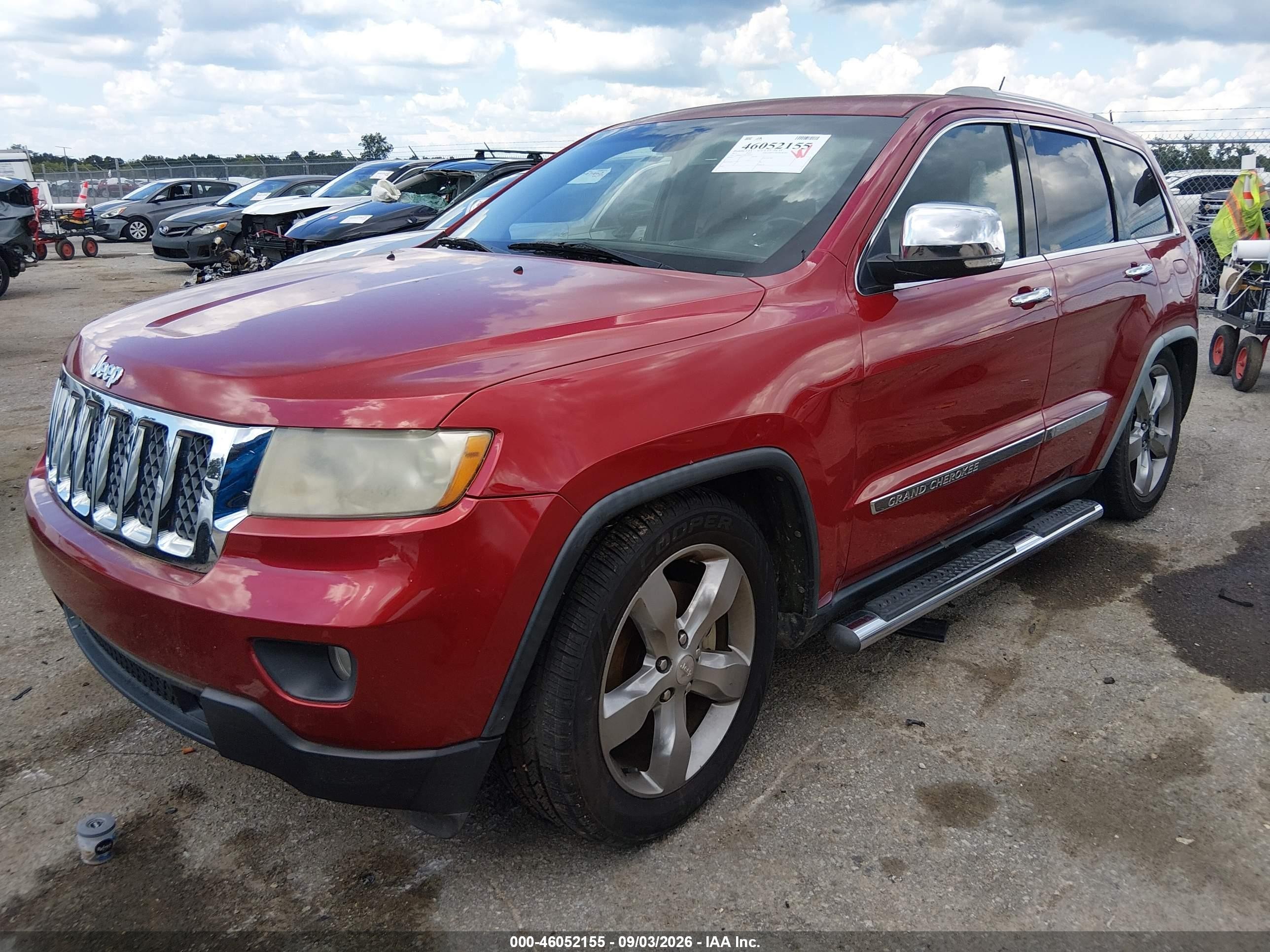 2011 Jeep Grand Cherokee Overland Red vin: 1J4RR6GT3BC700638