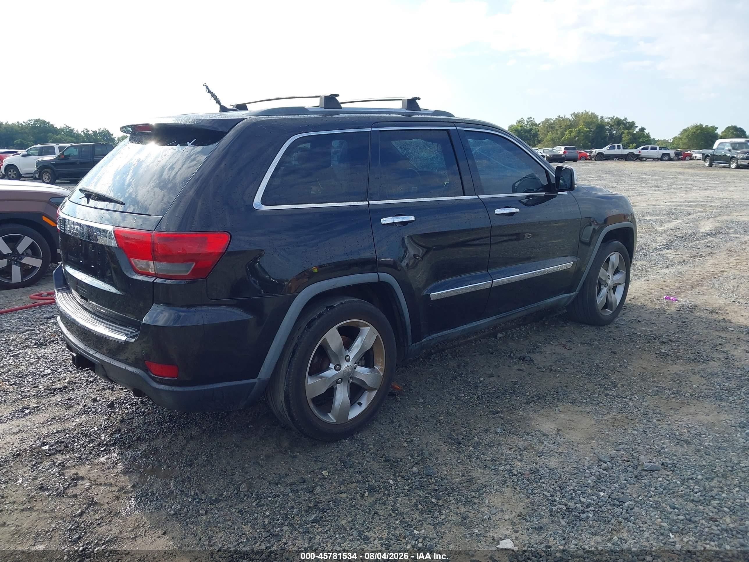 2011 Jeep Grand Cherokee Overland Black vin: 1J4RR6GT4BC560020